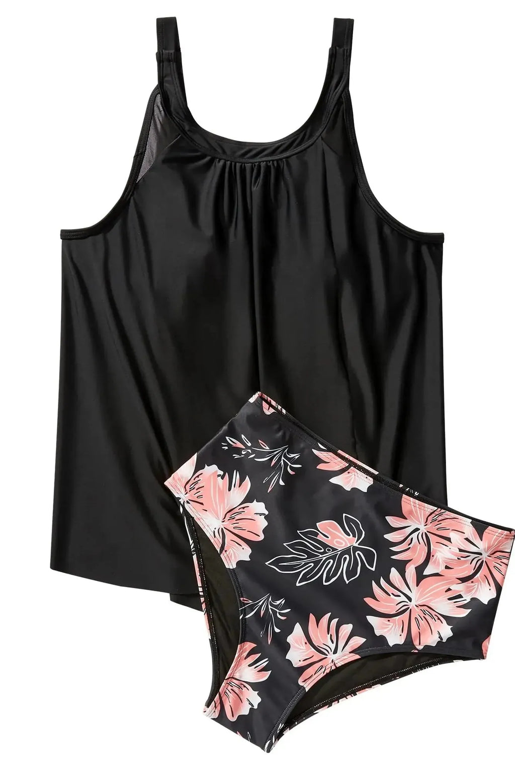 Ruffle Cover Tankini Swimsuit