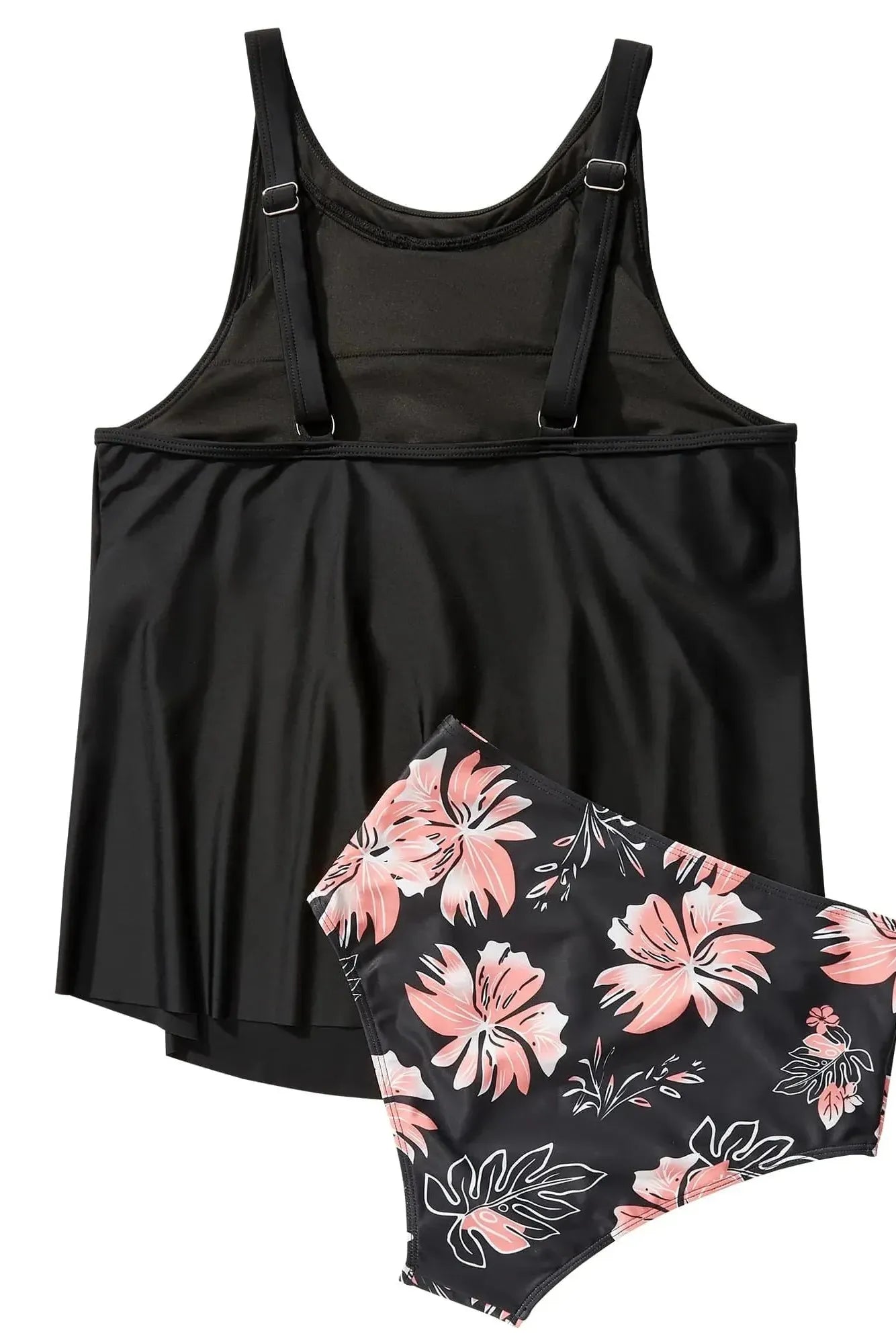 Ruffle Cover Tankini Swimsuit