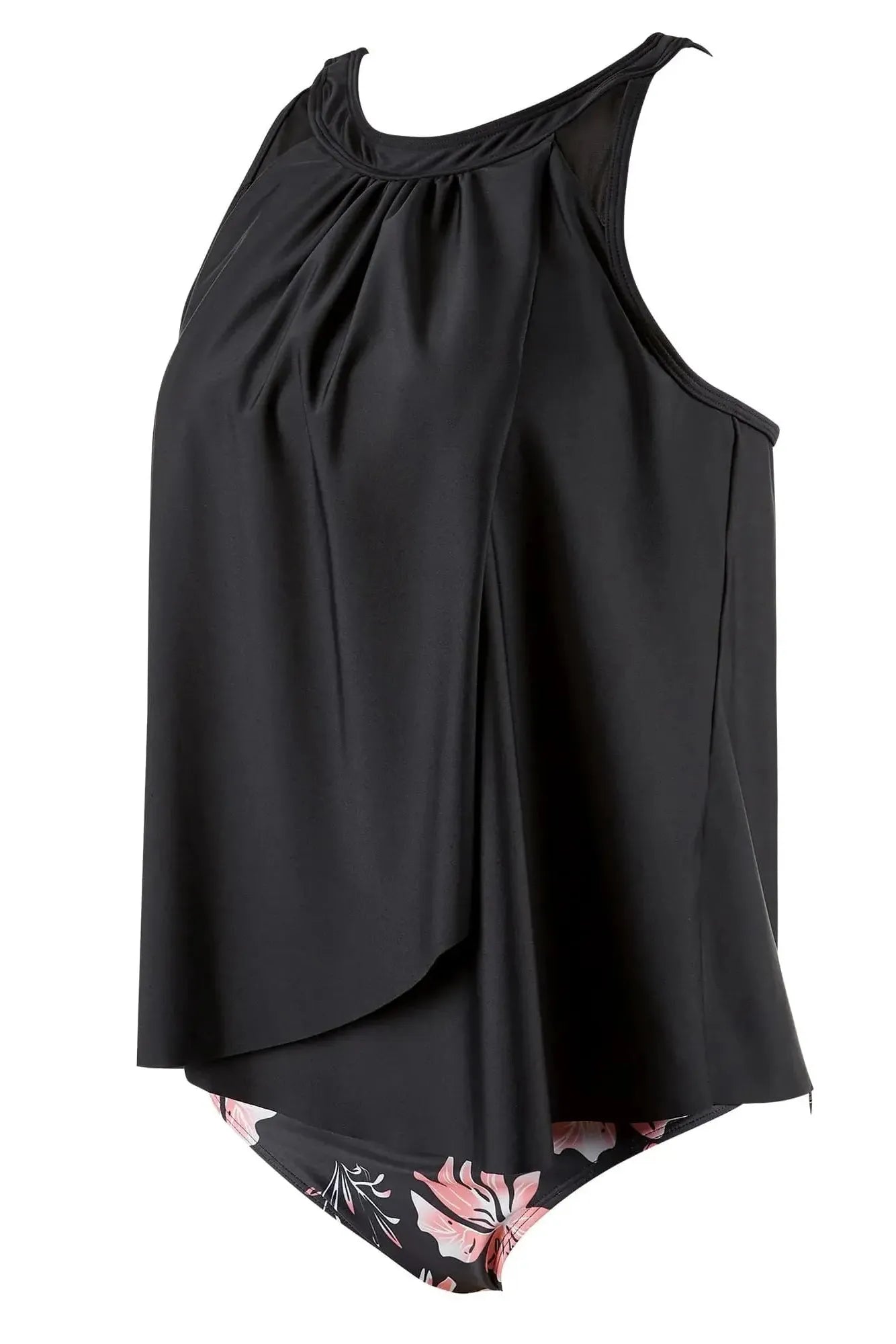 Ruffle Cover Tankini Swimsuit