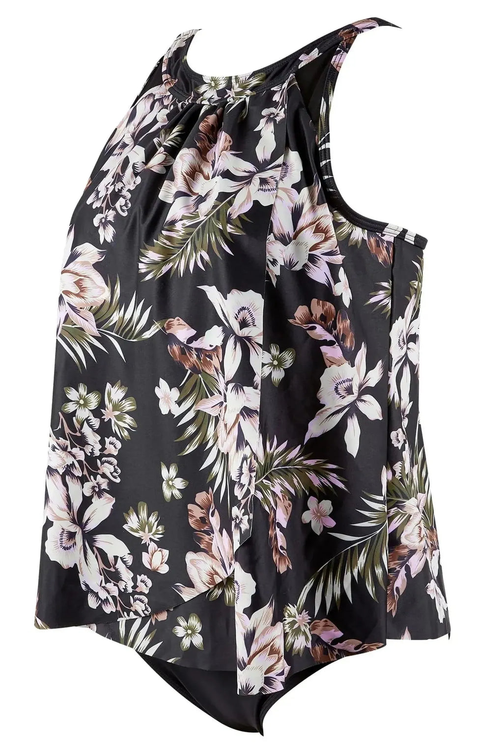 Ruffle Cover Tankini Swimsuit