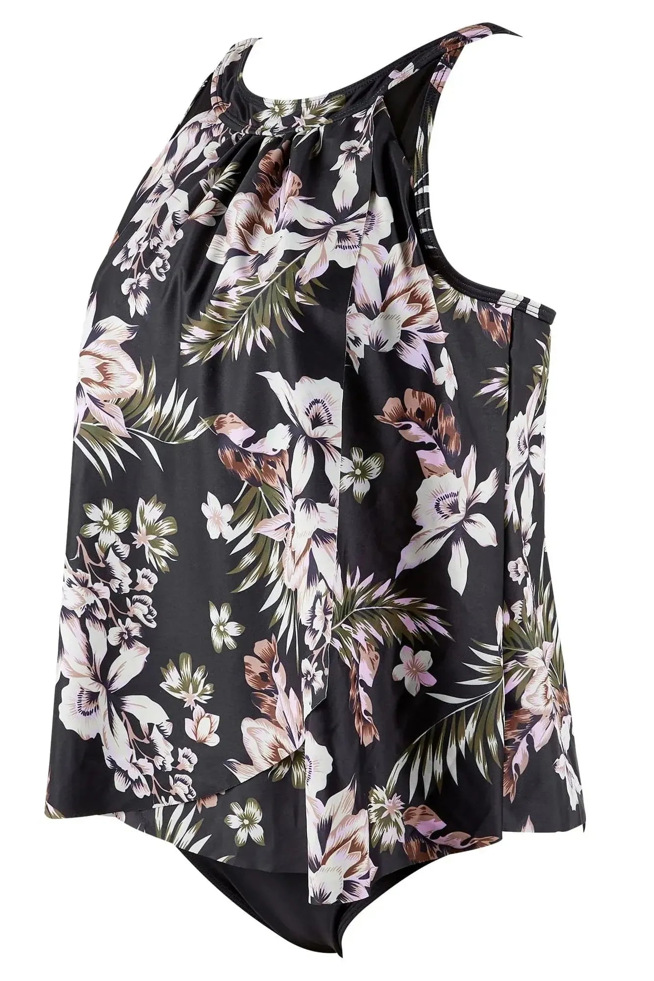 Ruffle Cover Tankini Swimsuit