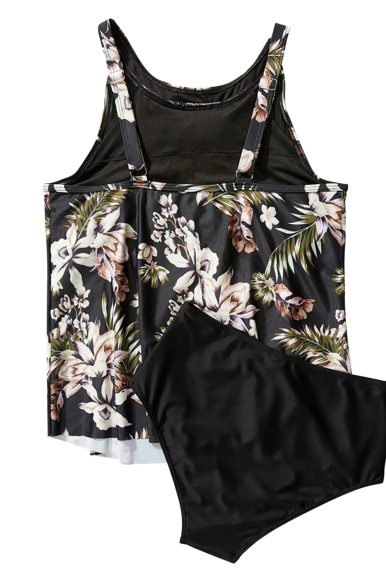 Ruffle Cover Tankini Swimsuit