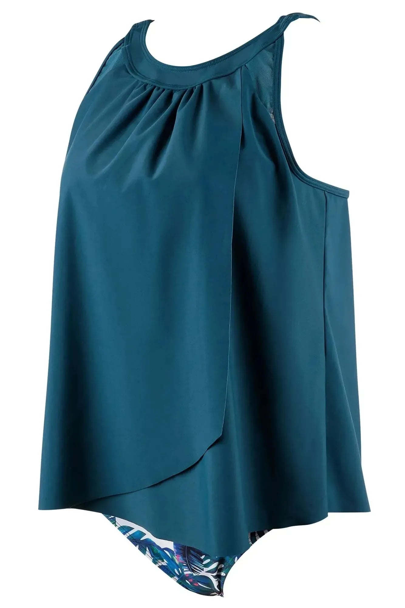 Ruffle Cover Tankini Swimsuit