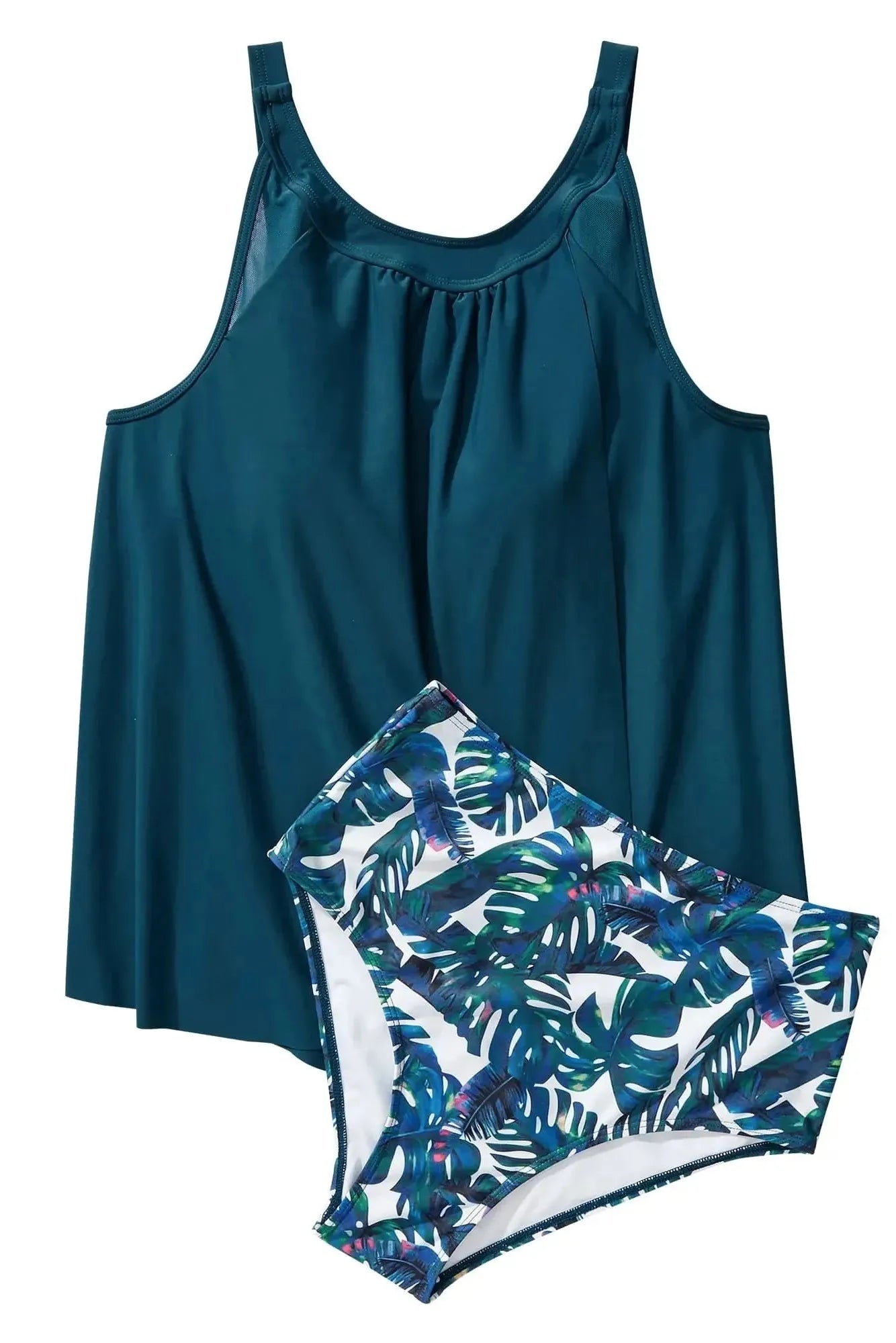 Ruffle Cover Tankini Swimsuit