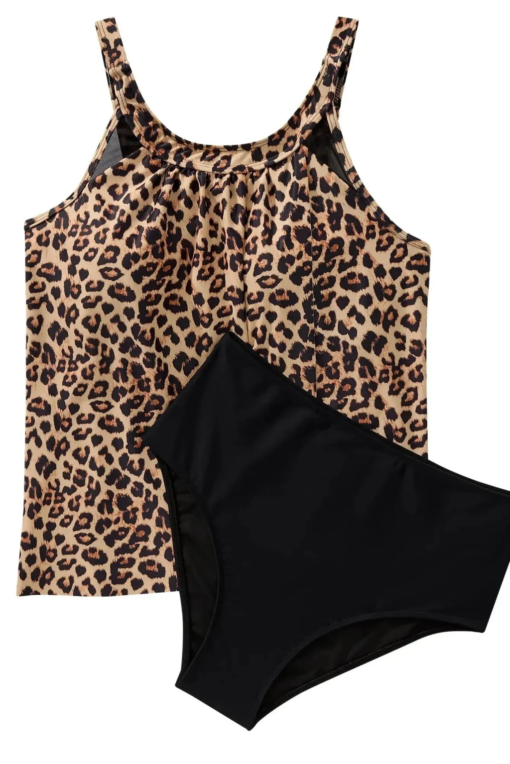 Ruffle Cover Tankini Swimsuit