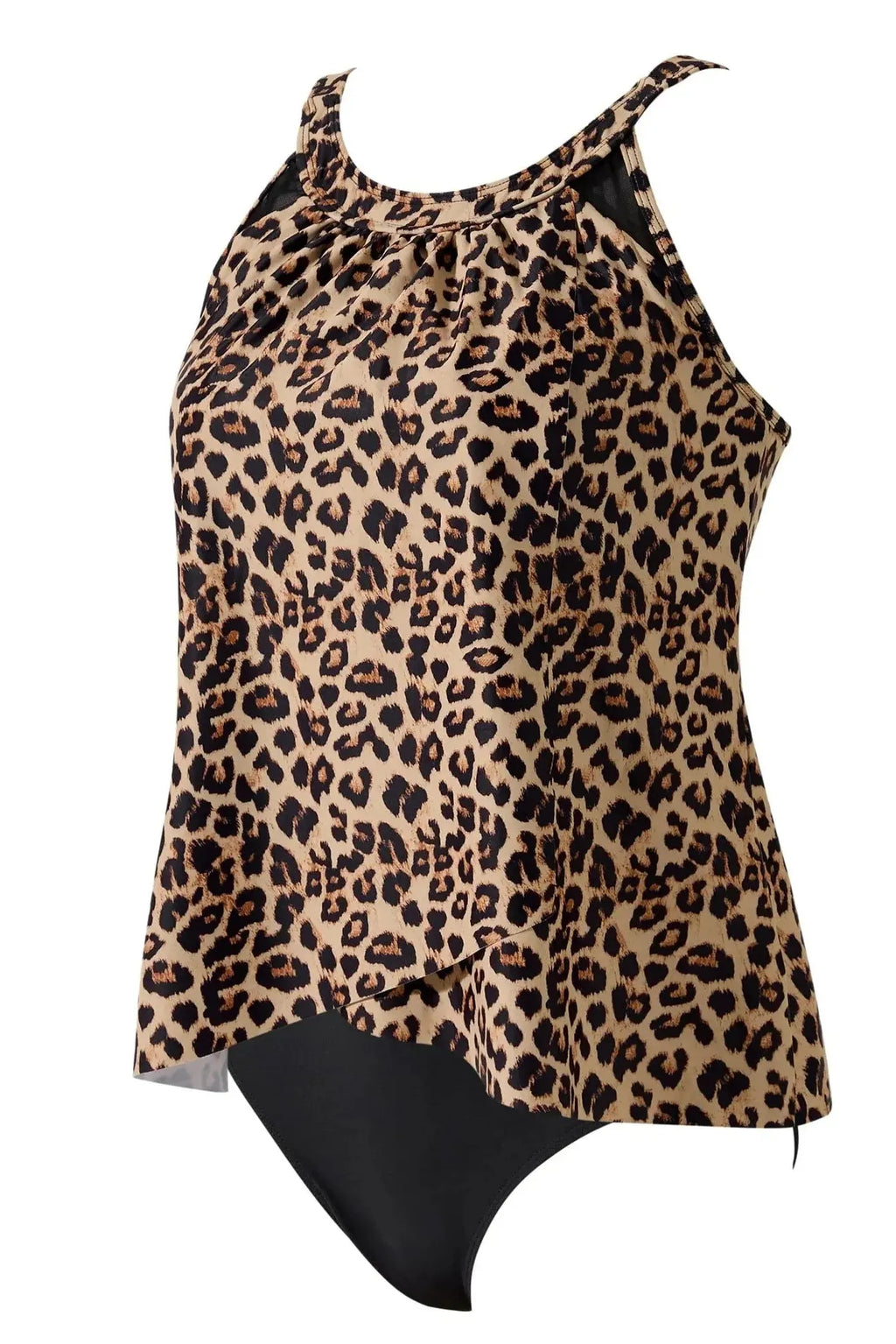 Ruffle Cover Tankini Swimsuit