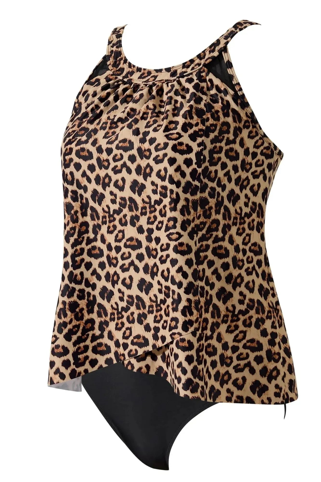 Ruffle Cover Tankini Swimsuit