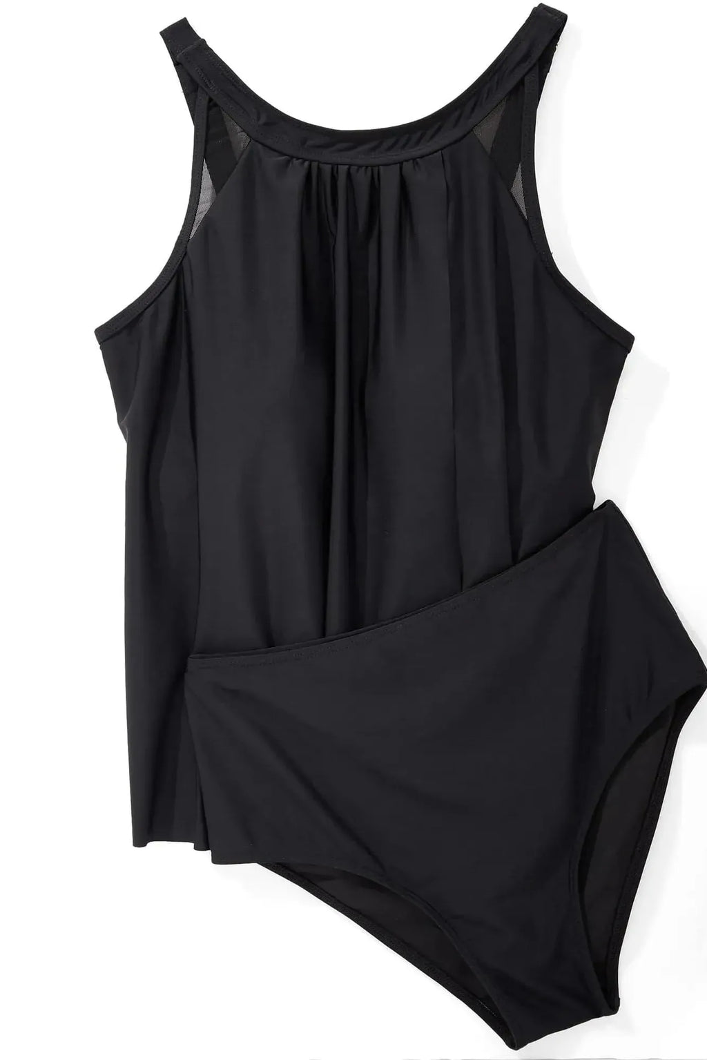 Ruffle Cover Tankini Swimsuit