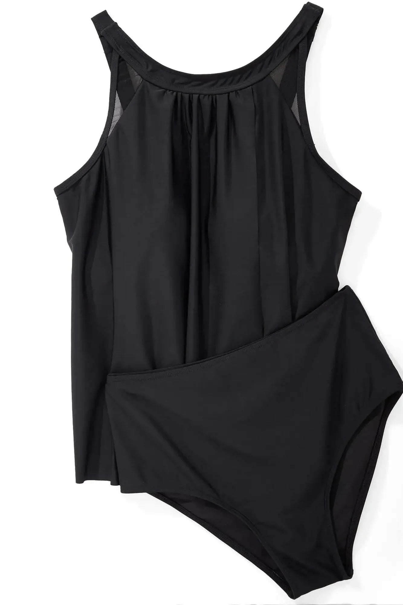 Ruffle Cover Tankini Swimsuit