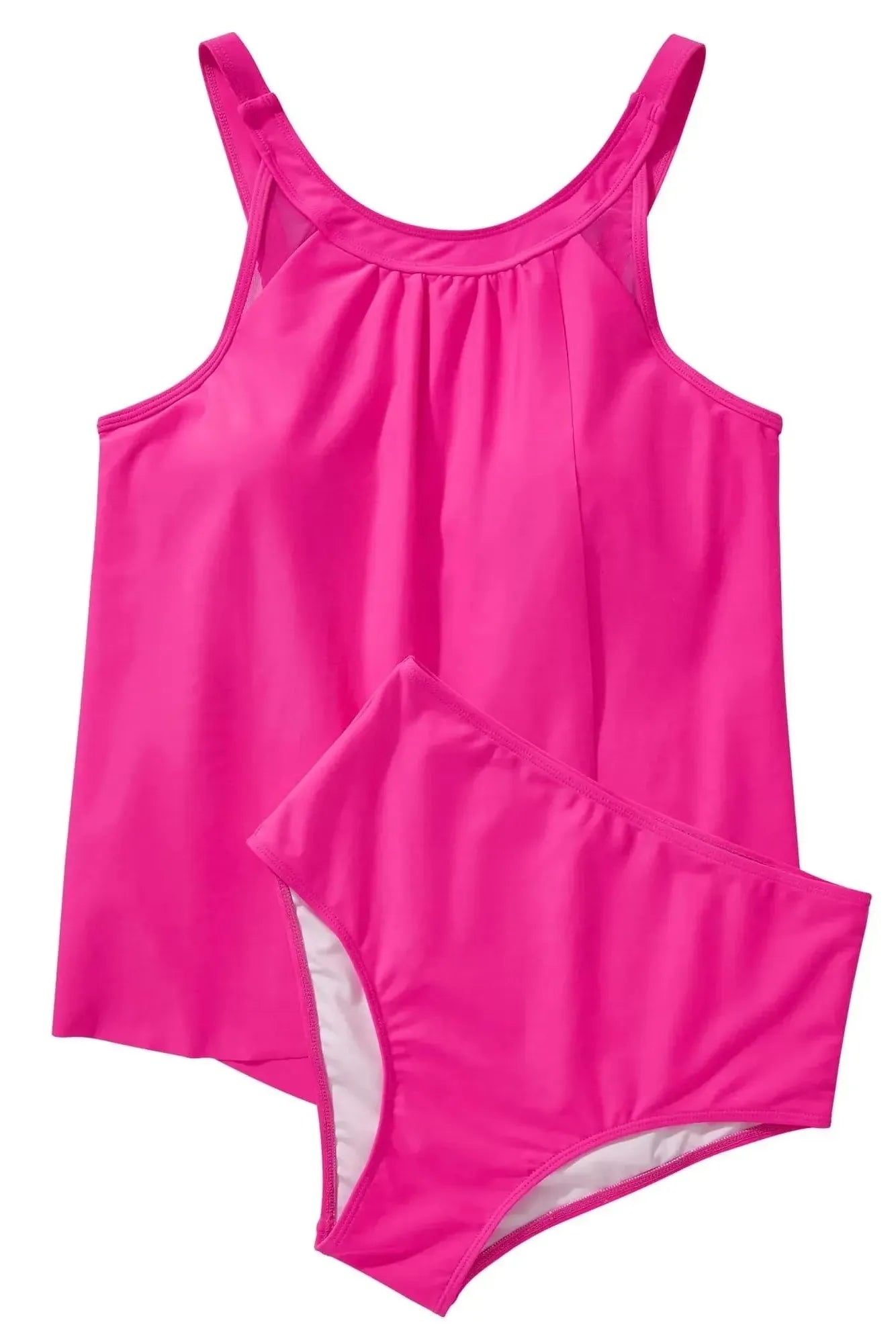 Ruffle Cover Tankini Swimsuit