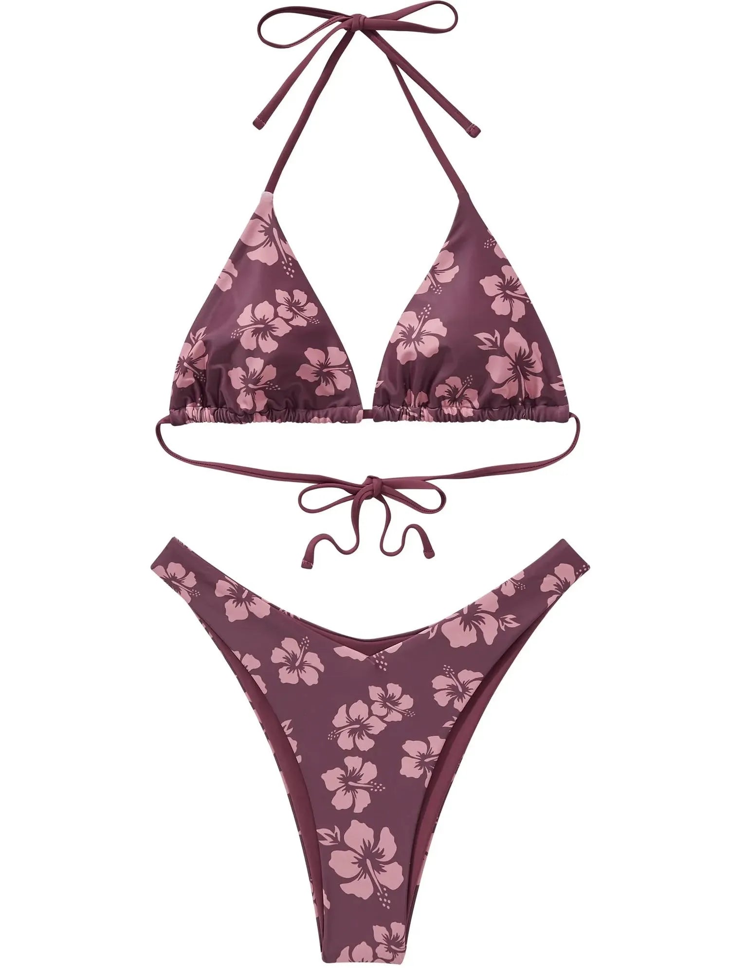 Halter String Bikini Set