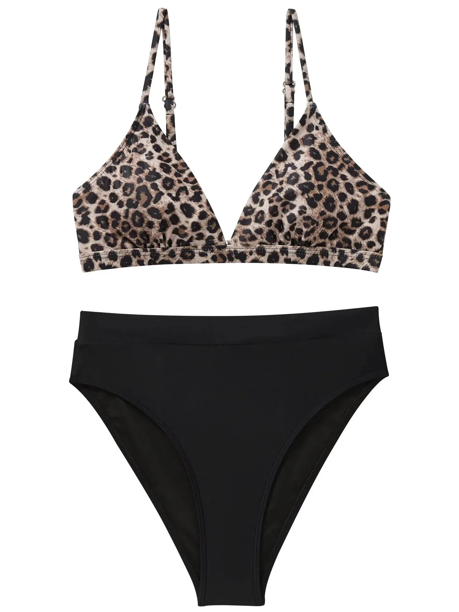 Triangle High Cut Bikini Set
