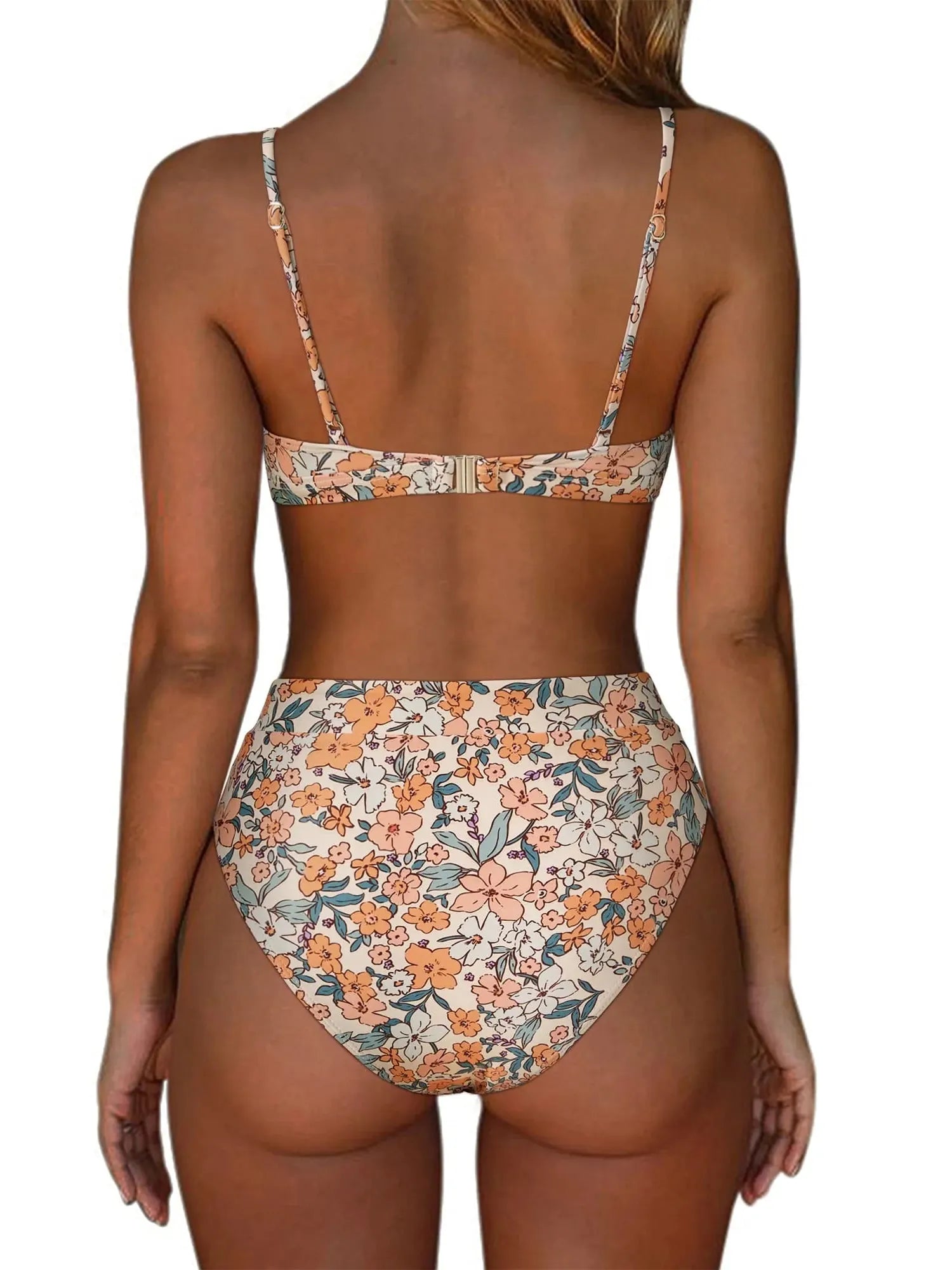 Triangle High Cut Bikini Set