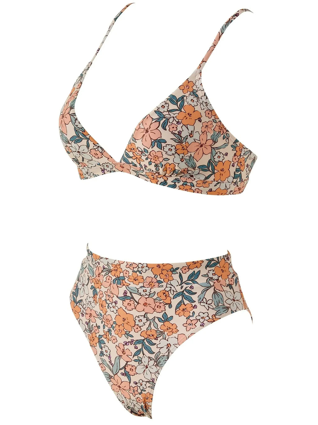 Triangle High Cut Bikini Set