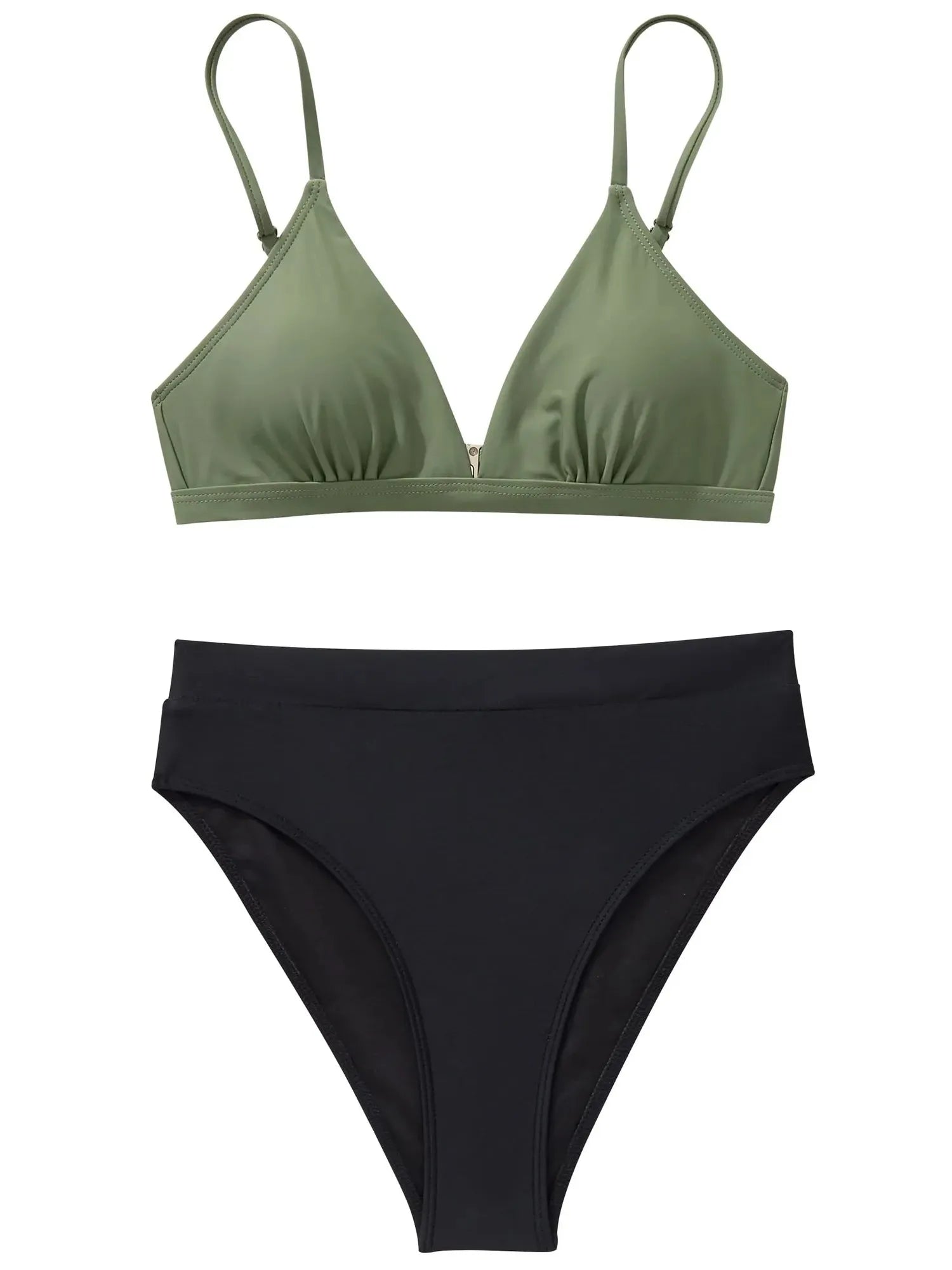Triangle High Cut Bikini Set