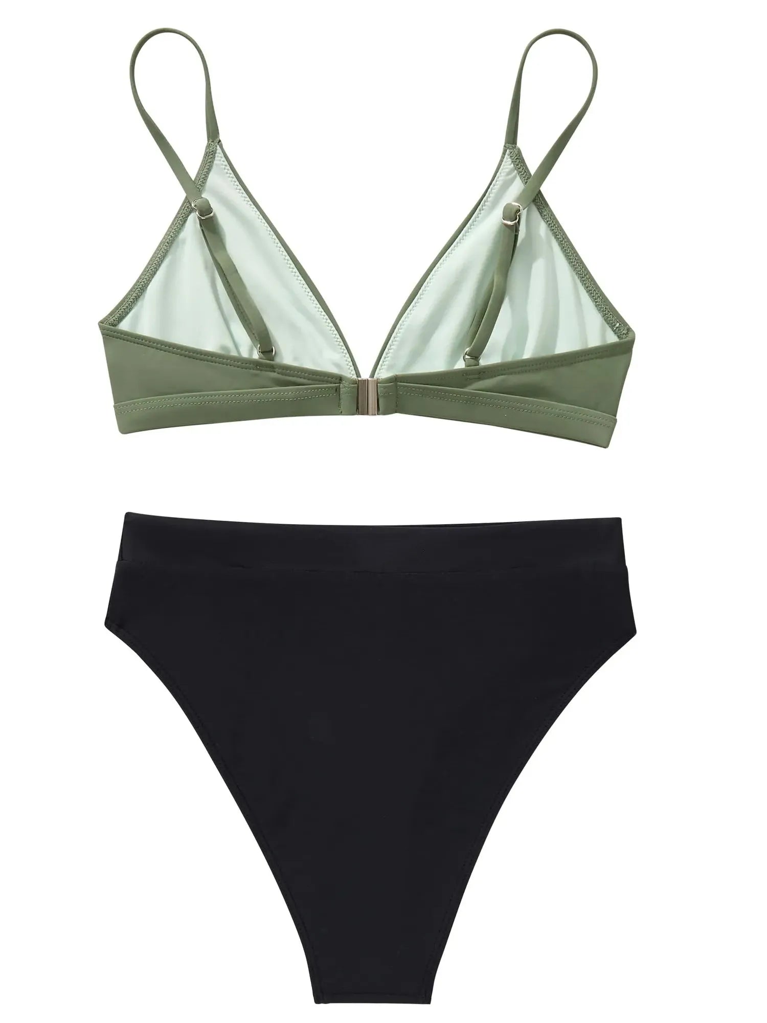 Triangle High Cut Bikini Set