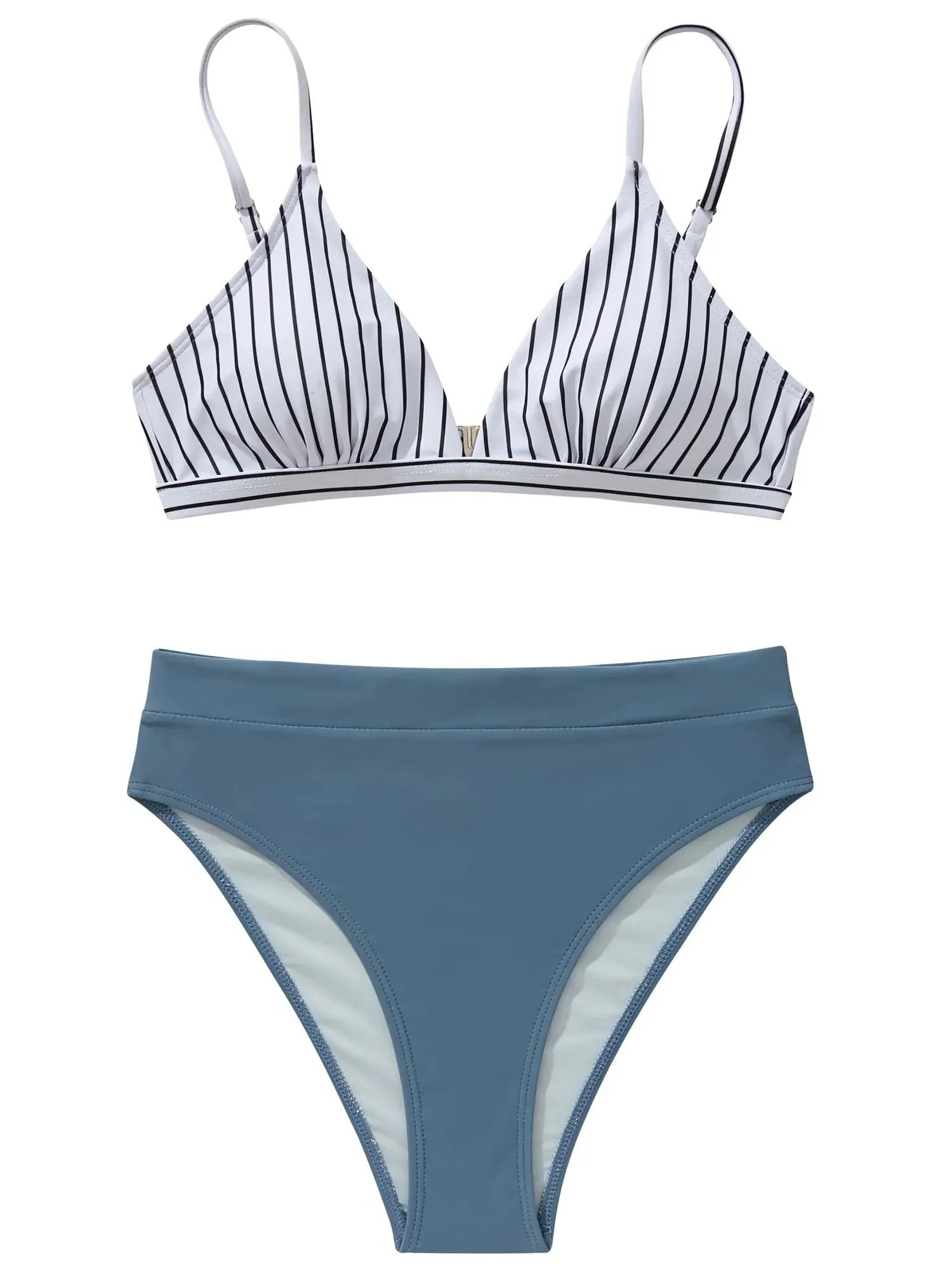 Triangle High Cut Bikini Set