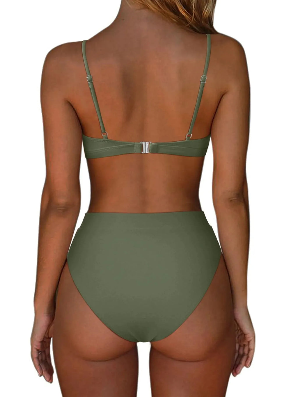 Triangle High Cut Bikini Set