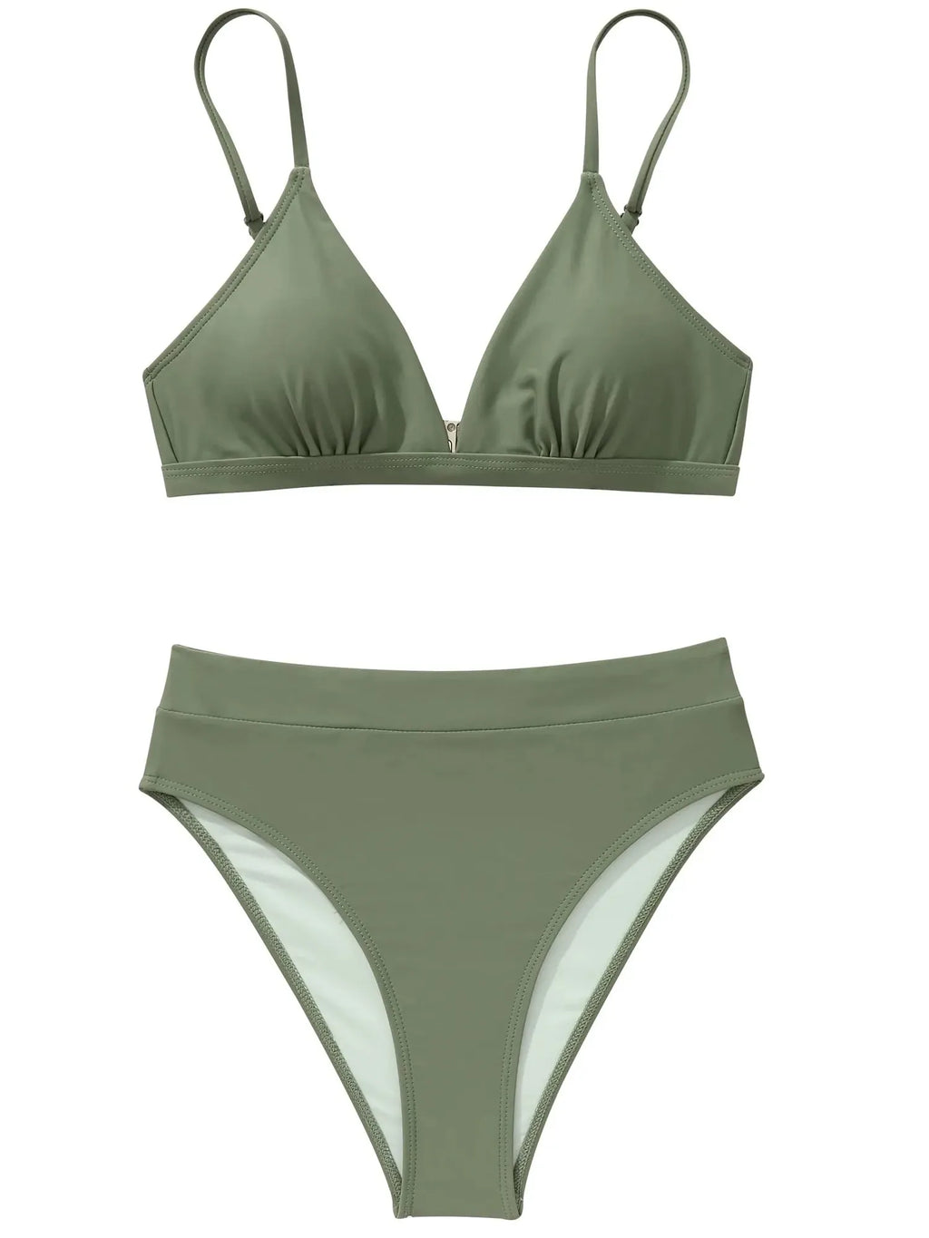 Triangle High Cut Bikini Set