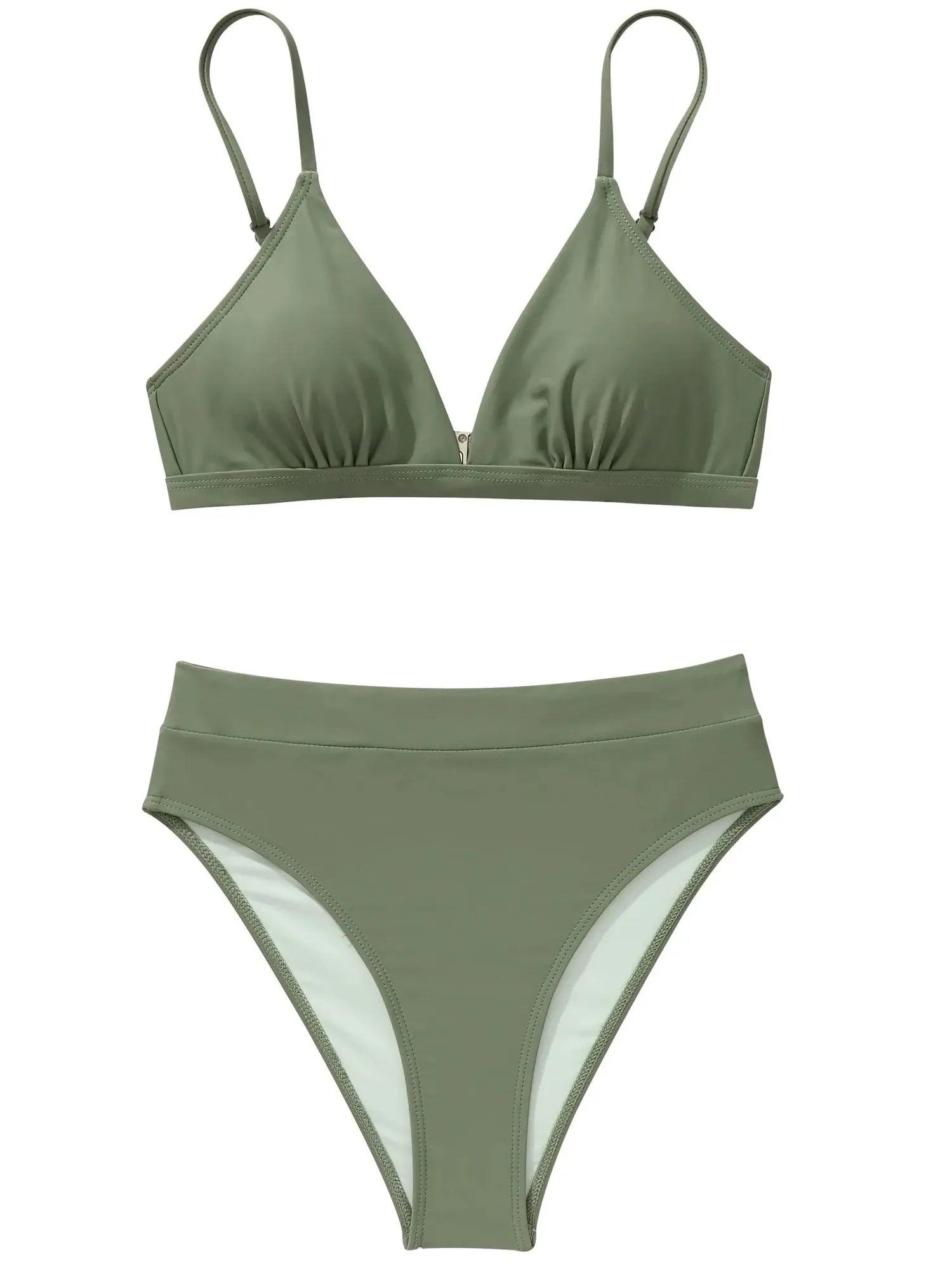 Triangle High Cut Bikini Set