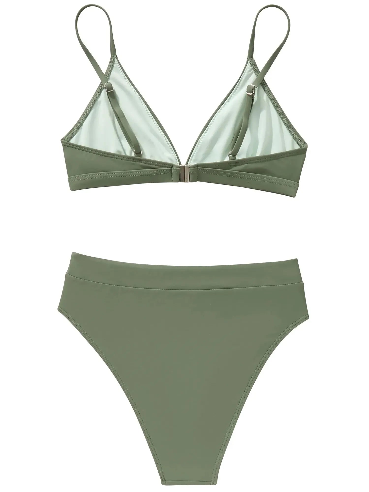 Triangle High Cut Bikini Set