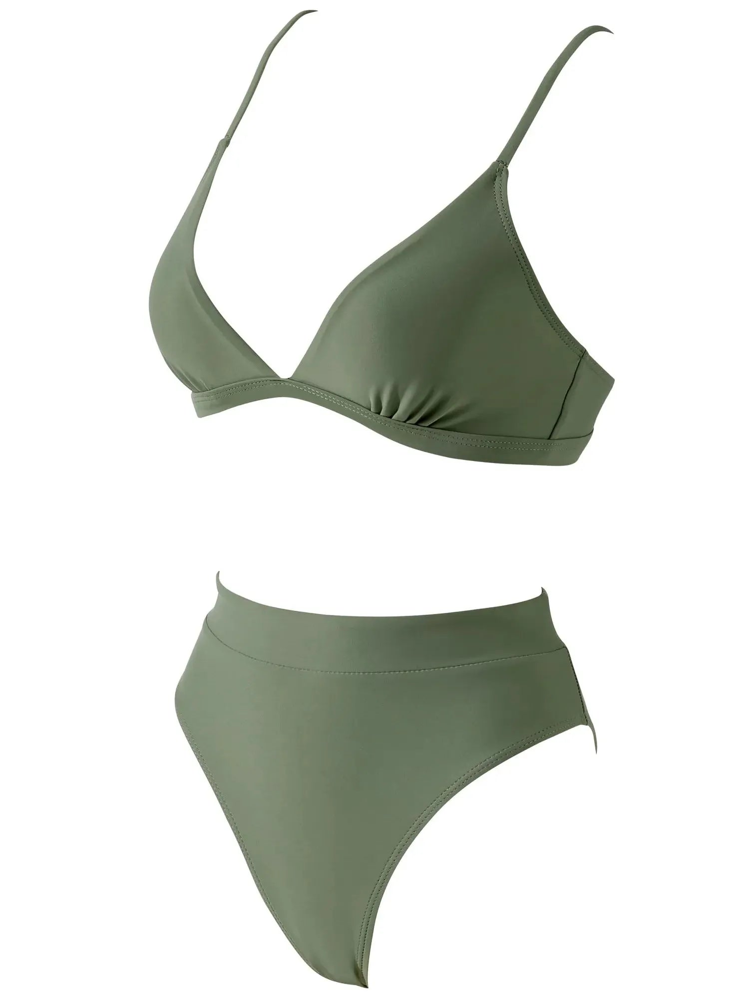 Triangle High Cut Bikini Set