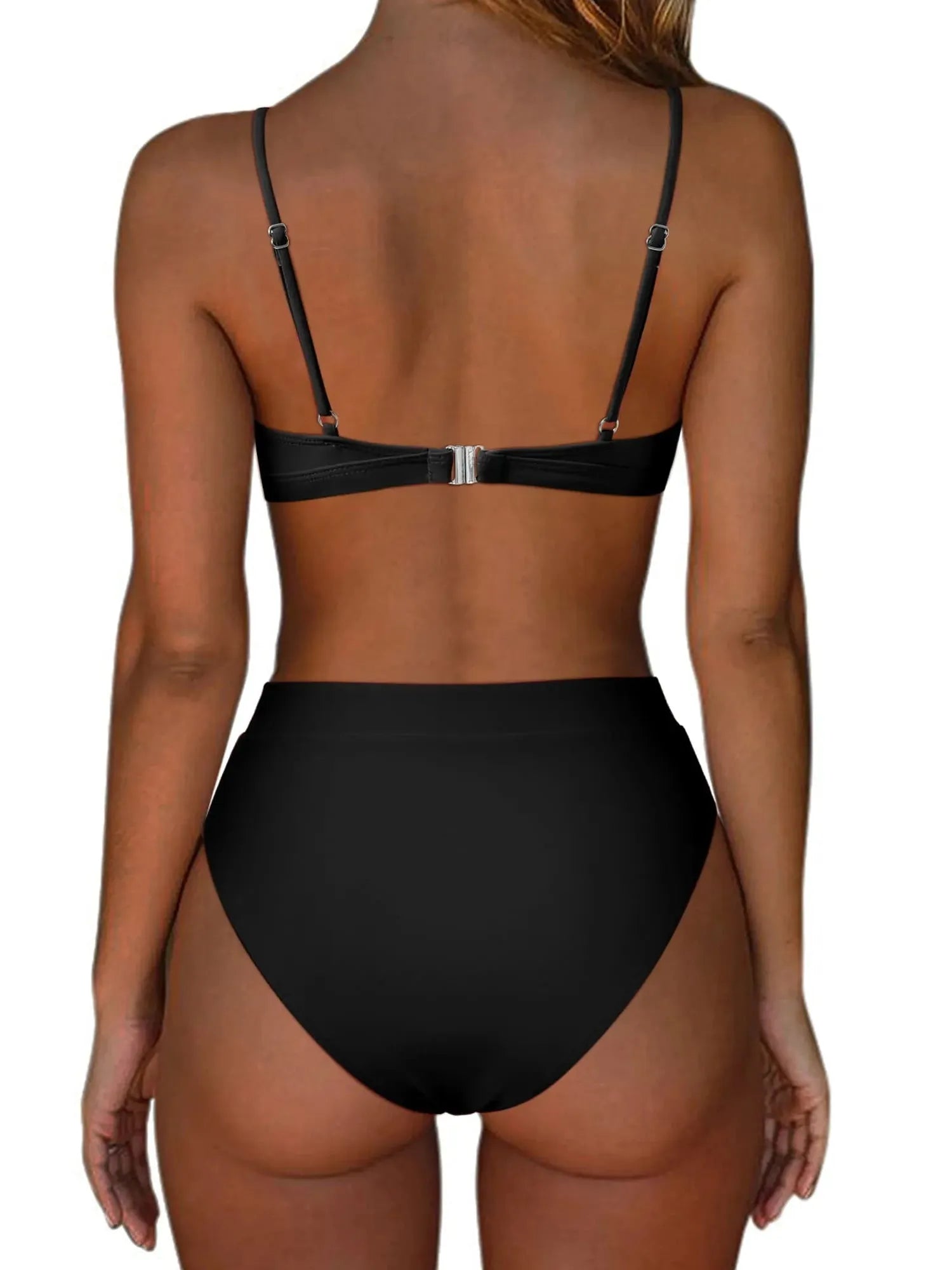 Triangle High Cut Bikini Set