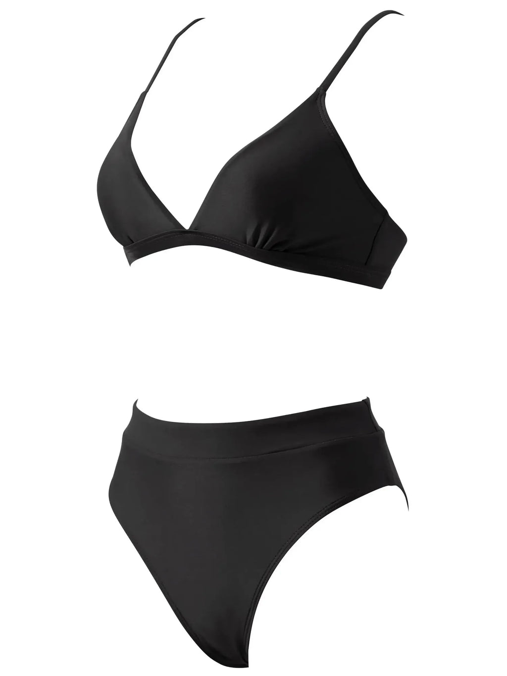 Triangle High Cut Bikini Set