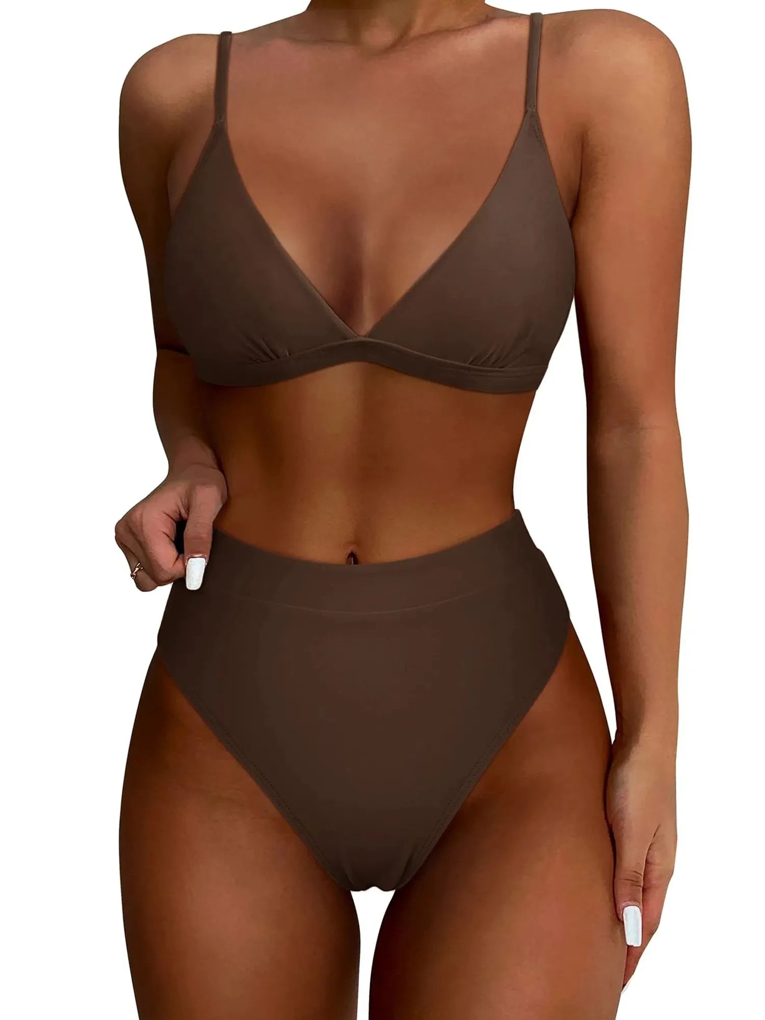 Triangle High Cut Bikini Set