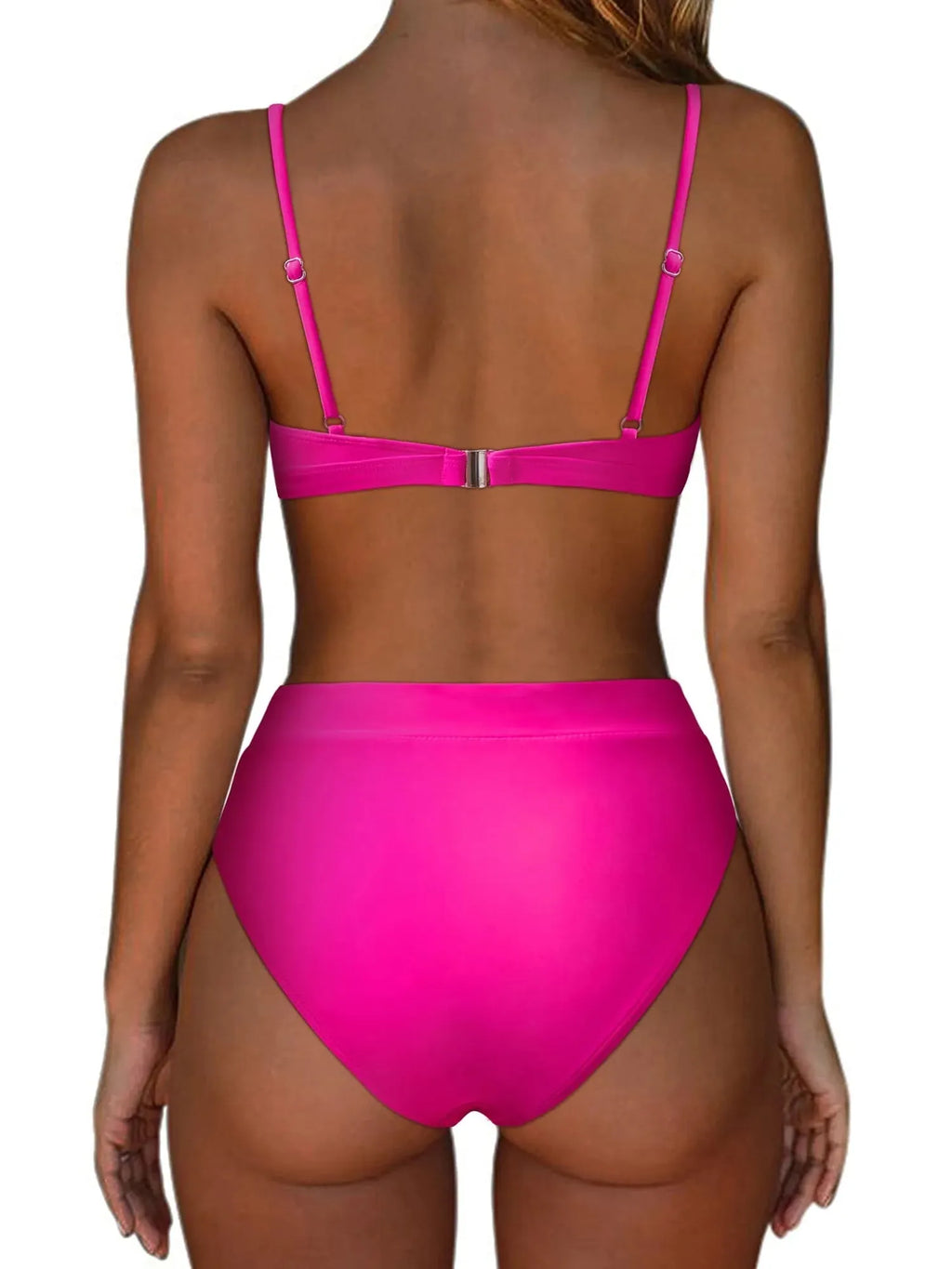 Triangle High Cut Bikini Set