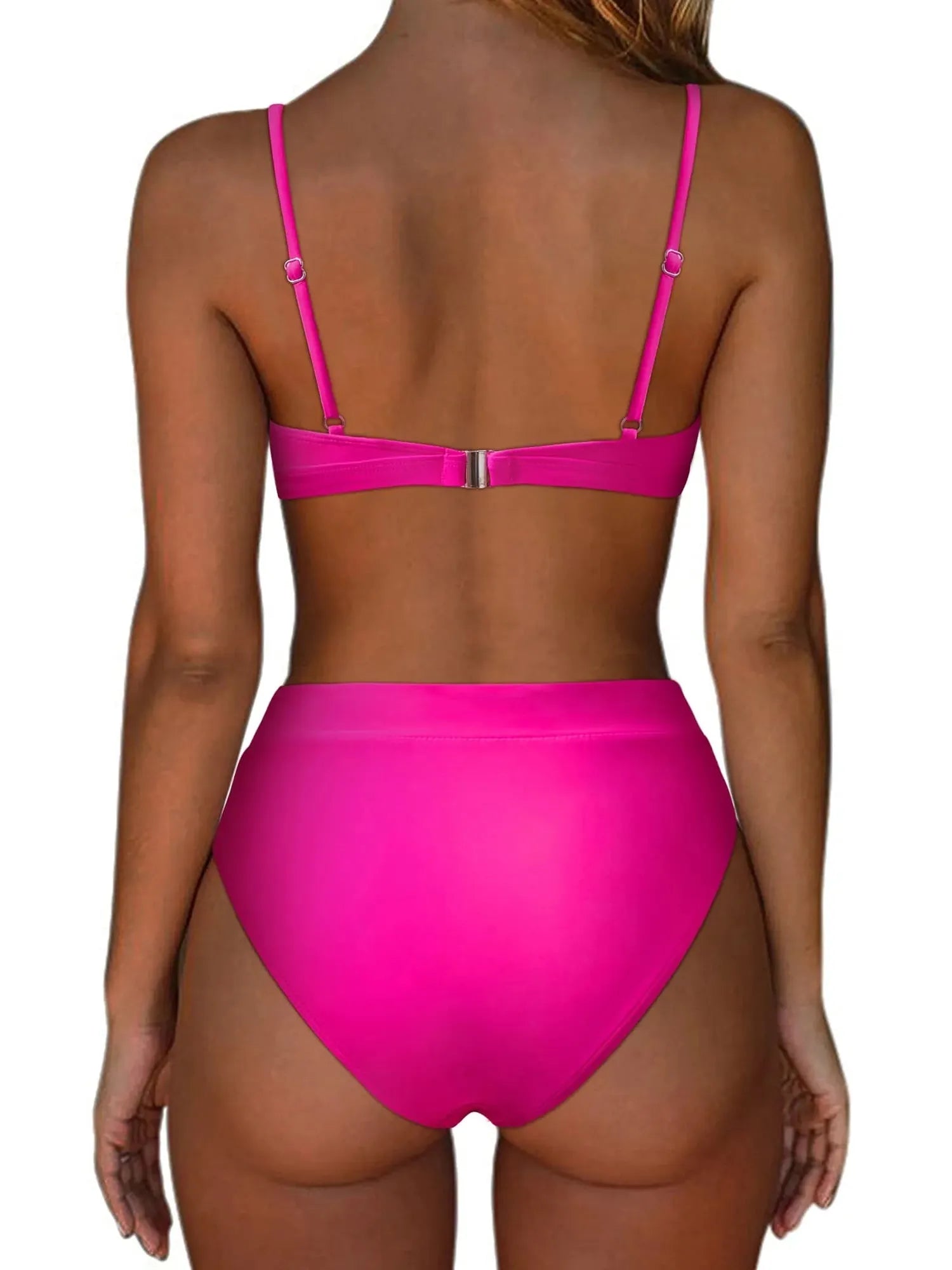 Triangle High Cut Bikini Set