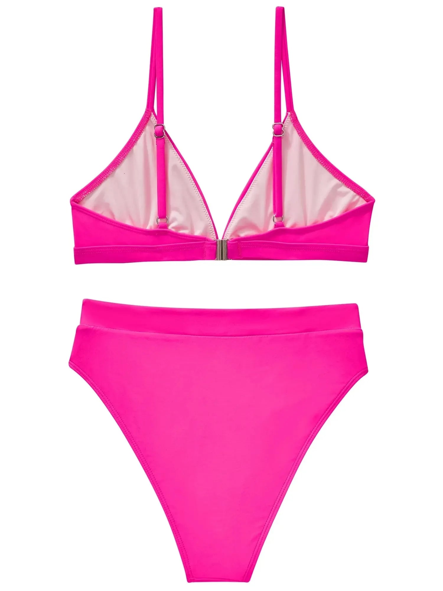 Triangle High Cut Bikini Set