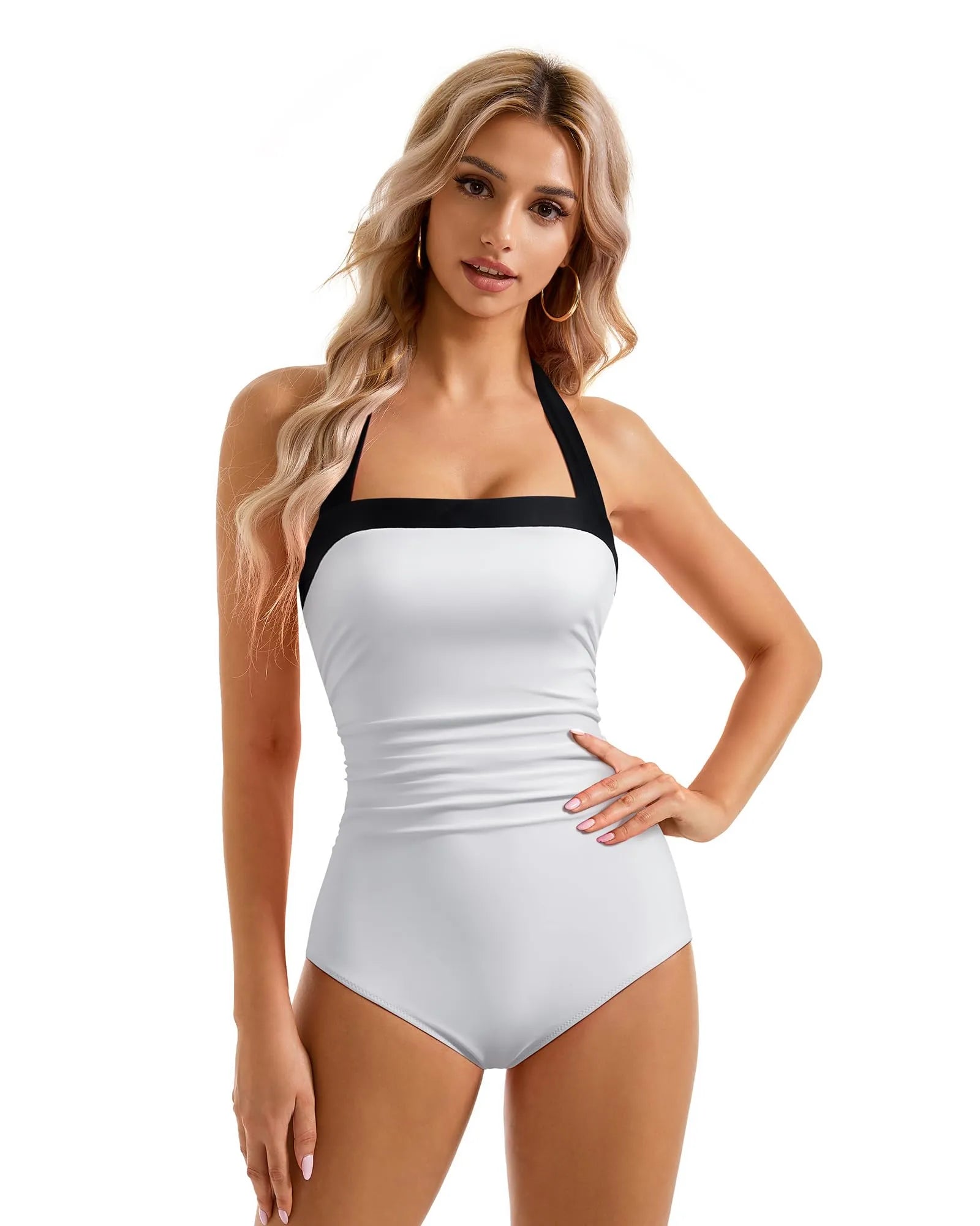 Retro Halter Bathing Suit