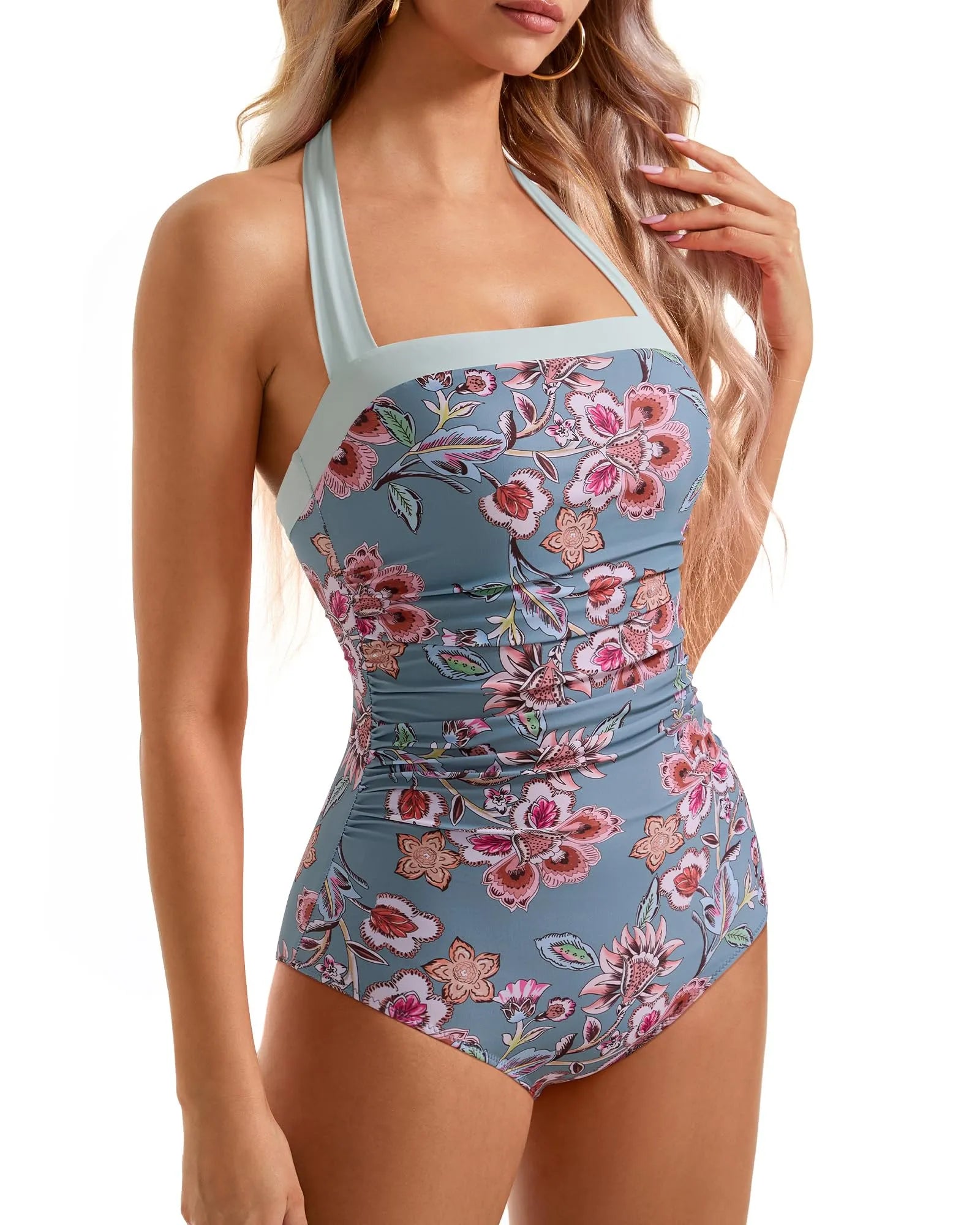 Retro Halter Bathing Suit
