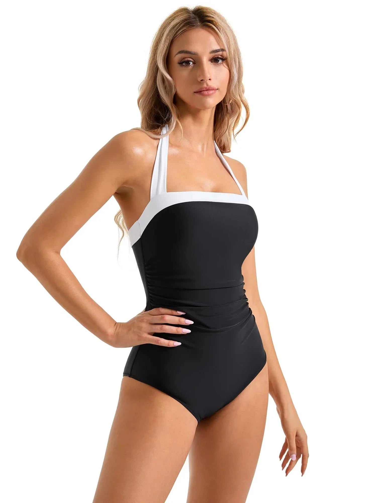 Retro Halter Bathing Suit