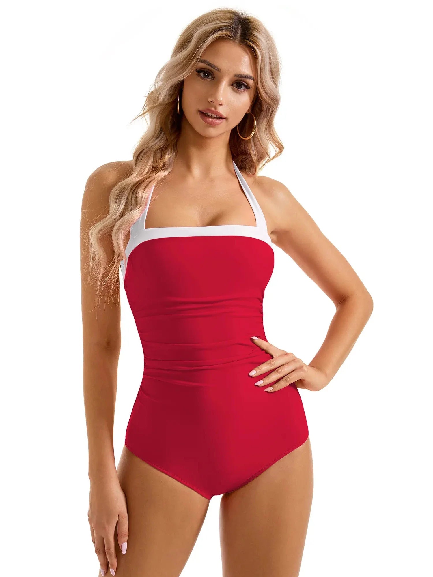 Retro Halter Bathing Suit