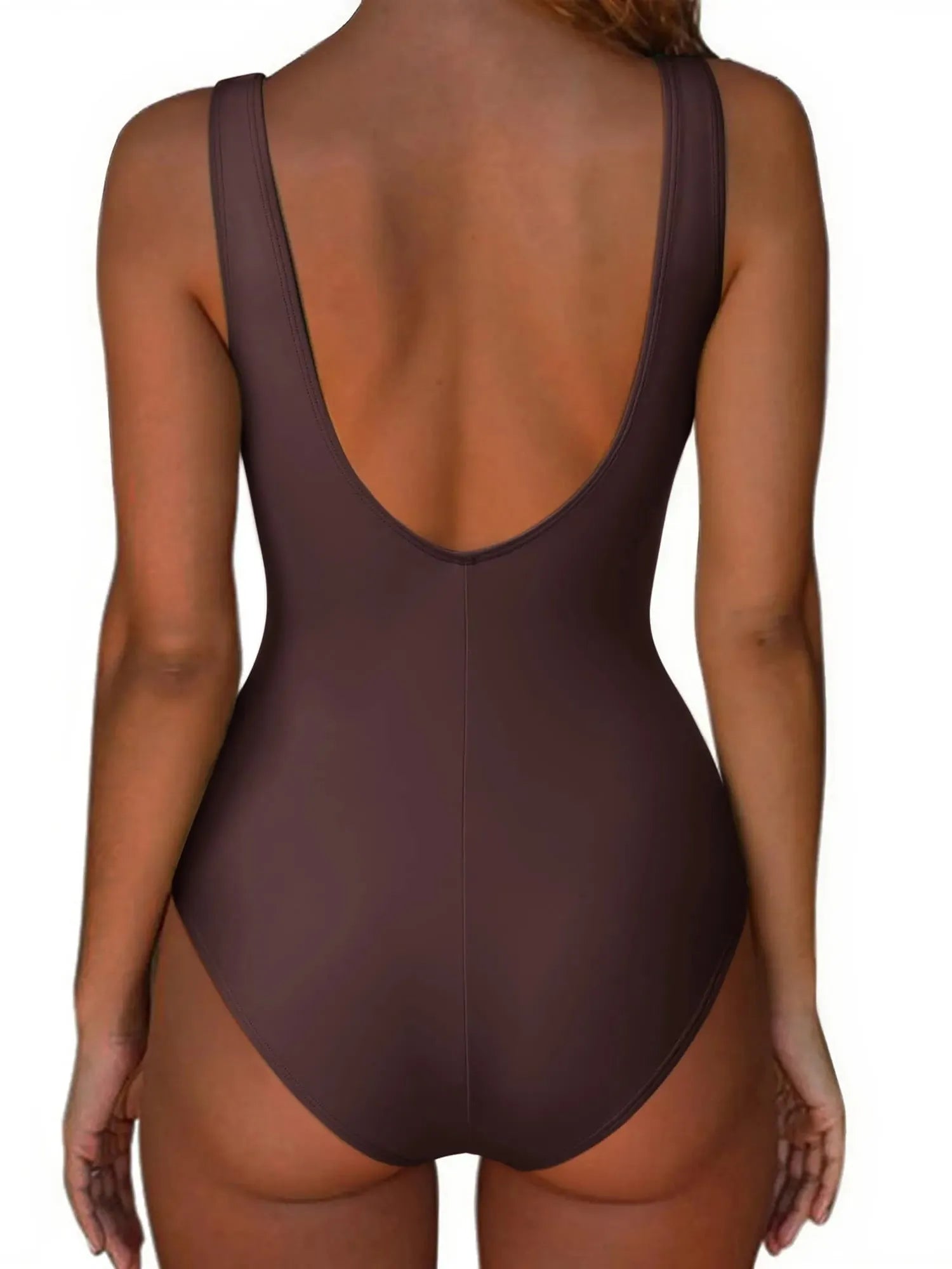 Backless Ruched Bathing Suit