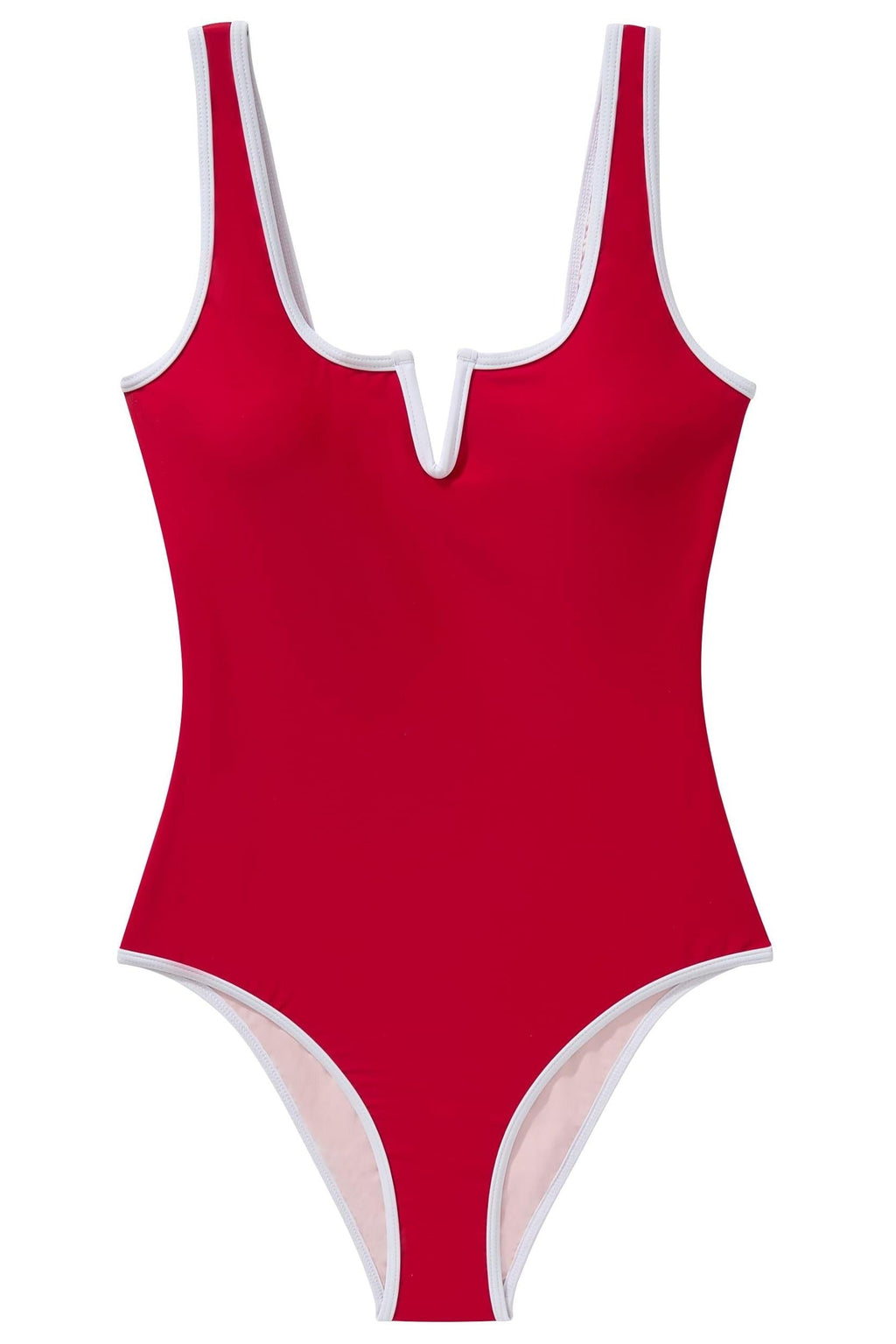 Color Block V-Wire Bathing Suit
