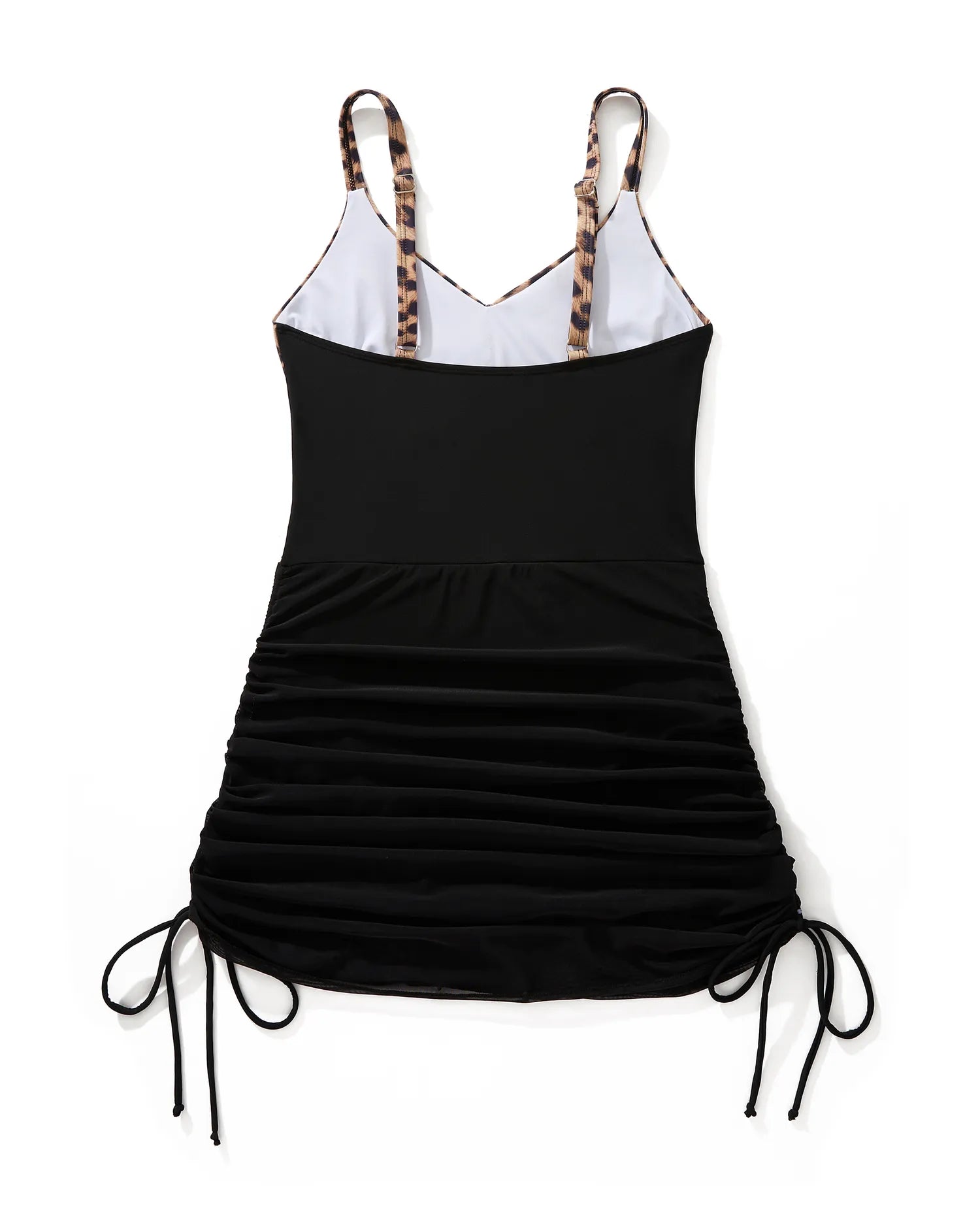 Mesh Crossover Dress Bathing Suit