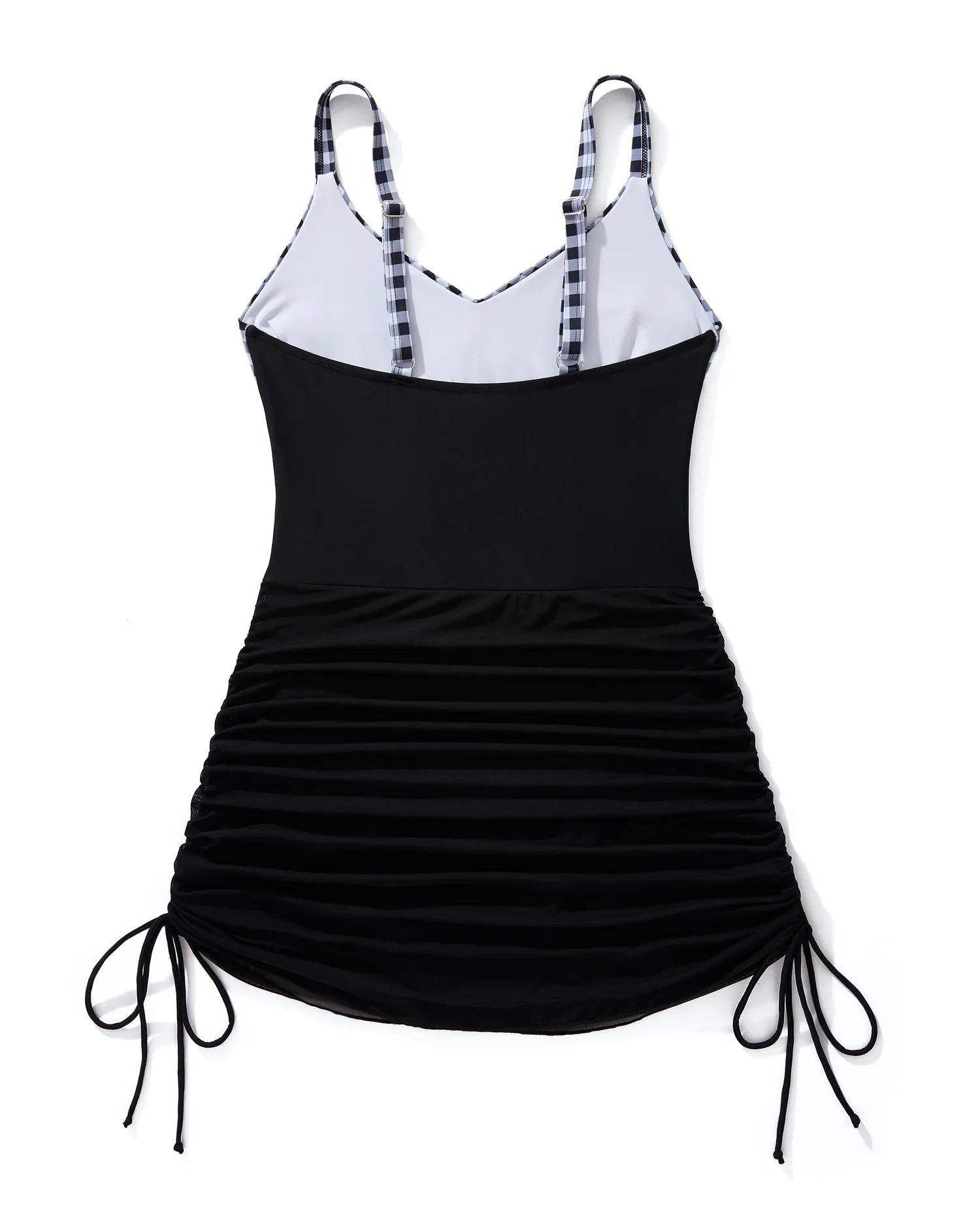Mesh Crossover Dress Bathing Suit