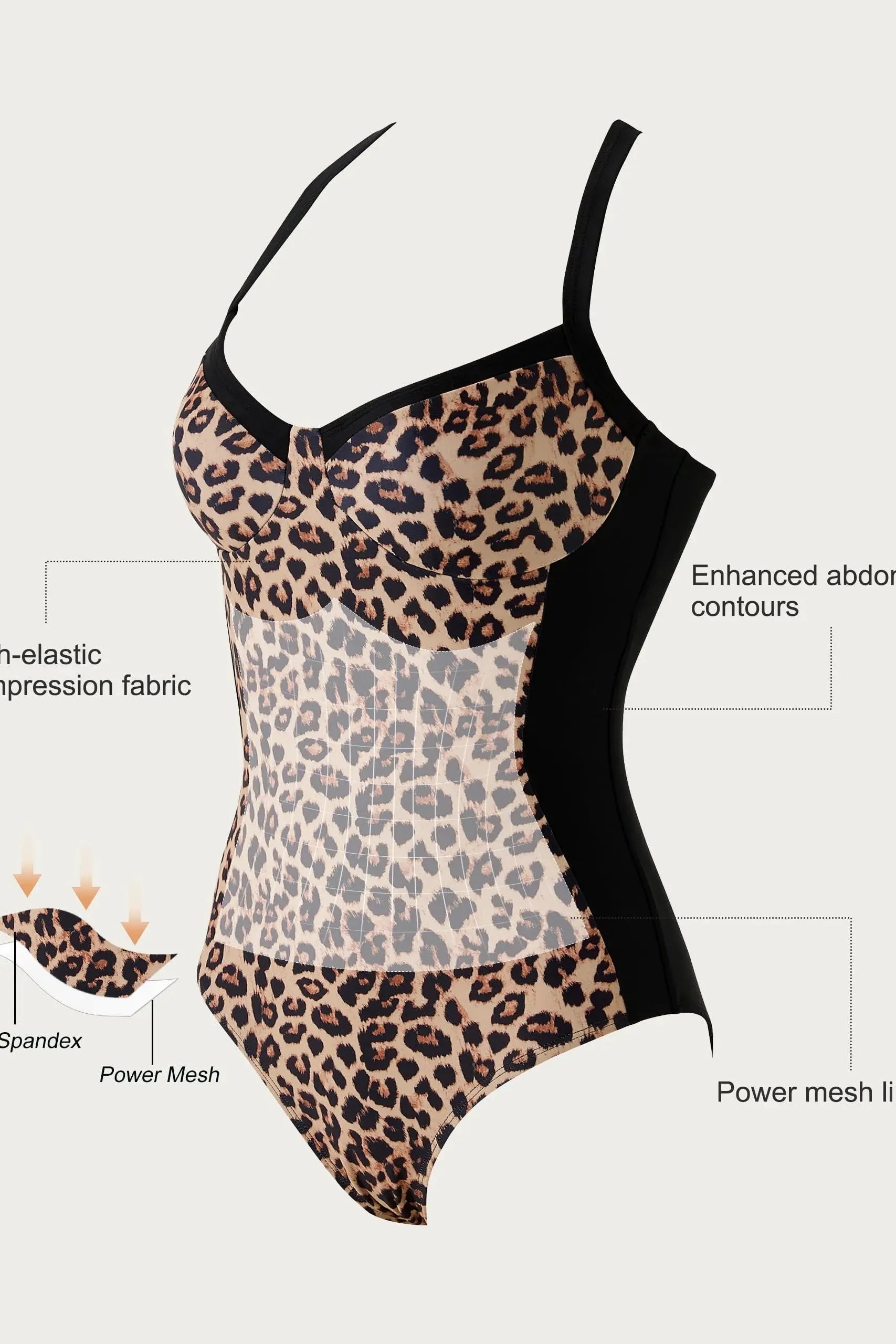 Crisscross Back Color Block Bathing Suit