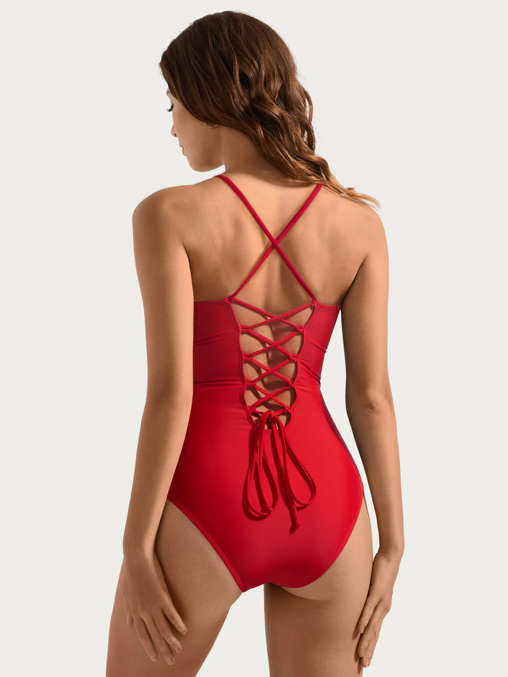 Crisscross Back & Front Bathing Suit