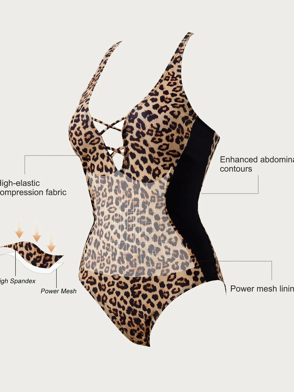 Crisscross Back & Front Bathing Suit