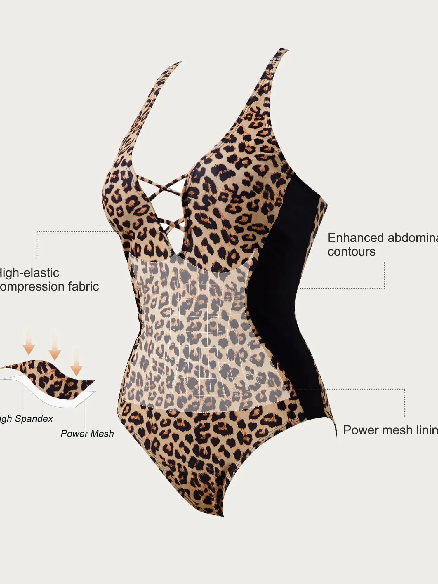 Crisscross Back & Front Bathing Suit