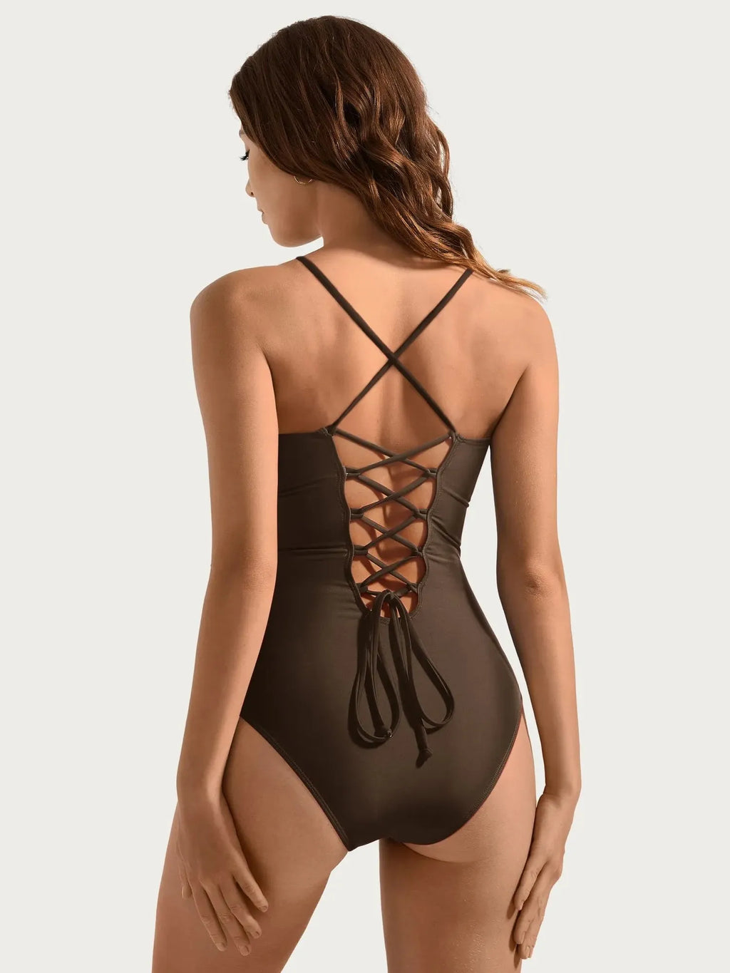 Crisscross Back & Front Bathing Suit