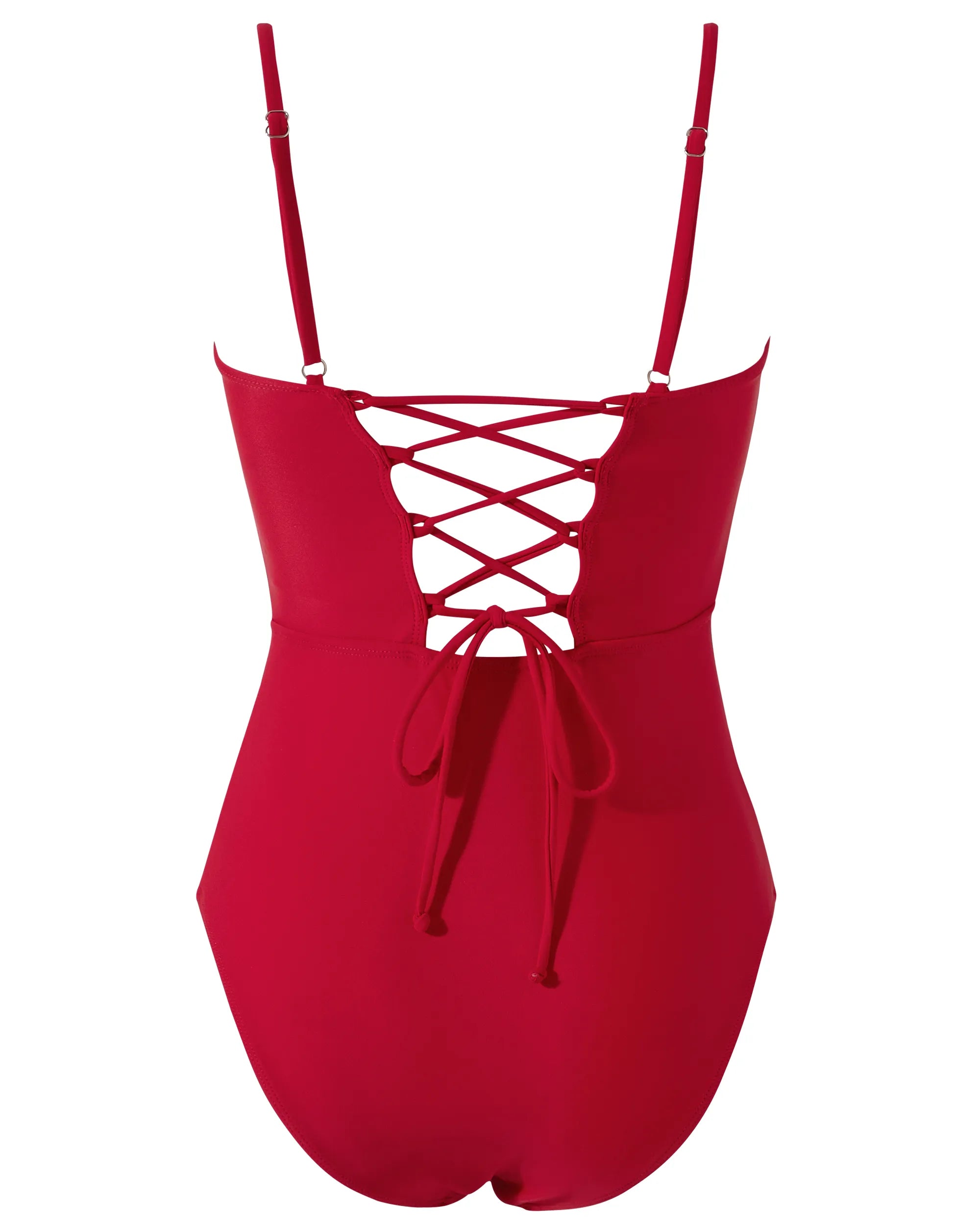 Crisscross Backless Bathing Suit