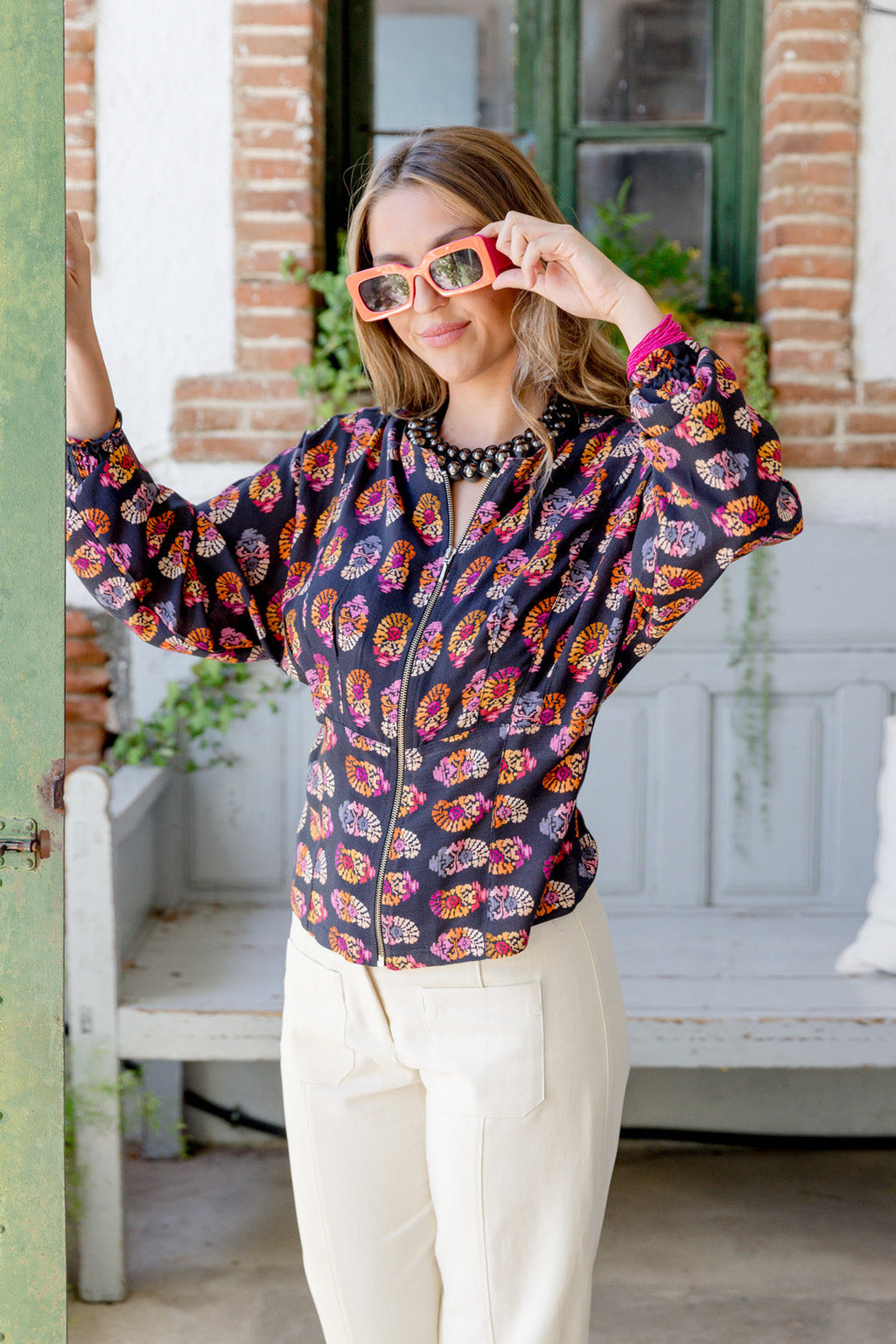 CHAQUETA MARIPOSA ROSETONES