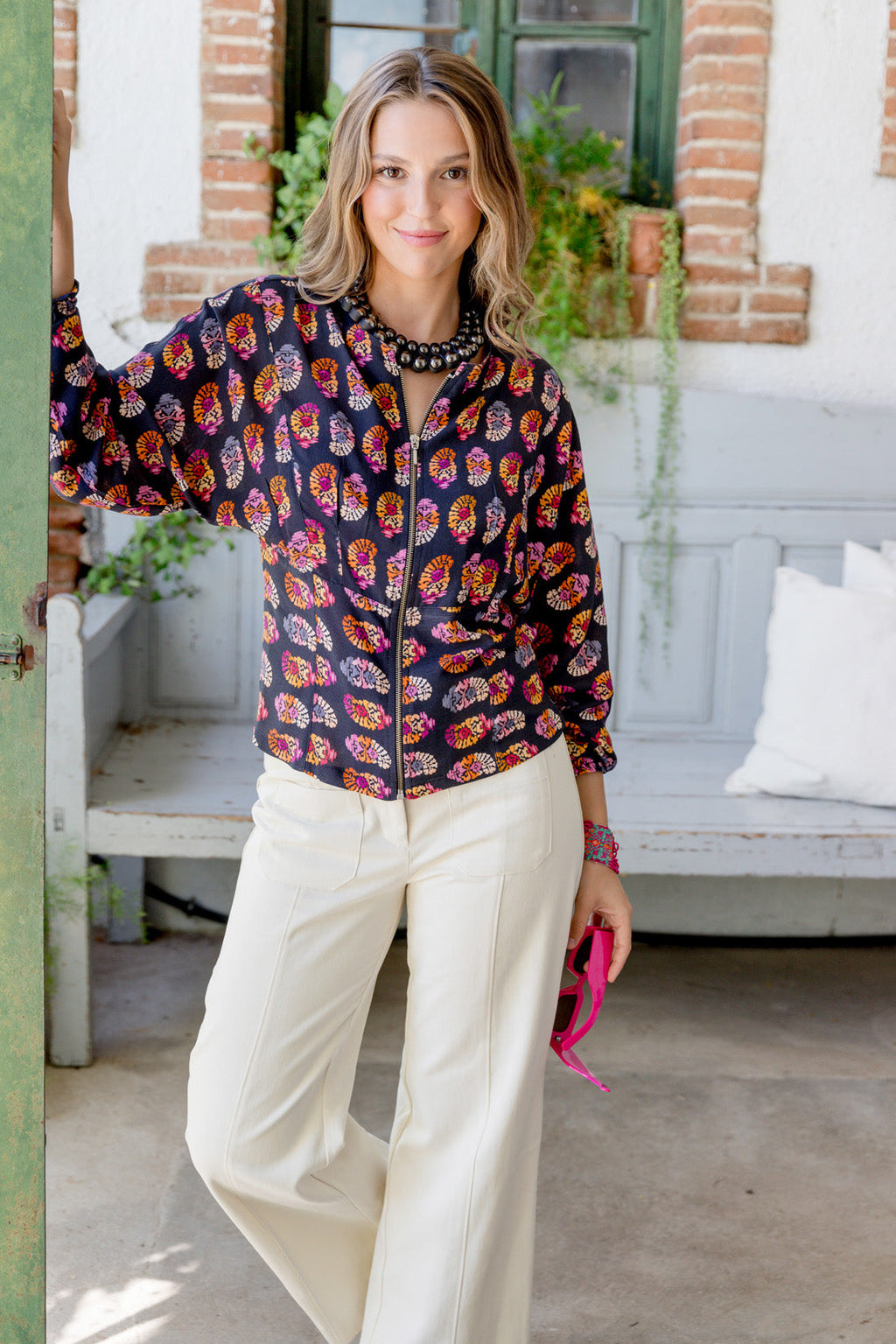 CHAQUETA MARIPOSA ROSETONES