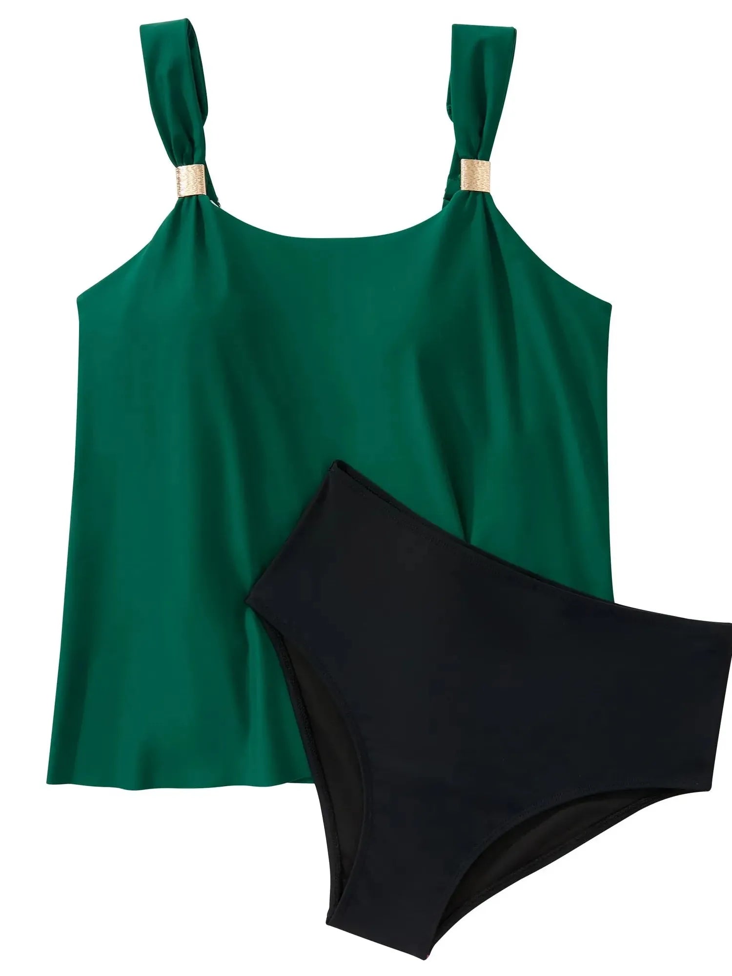 Ruffle High Waisted Tankini Swimsuit