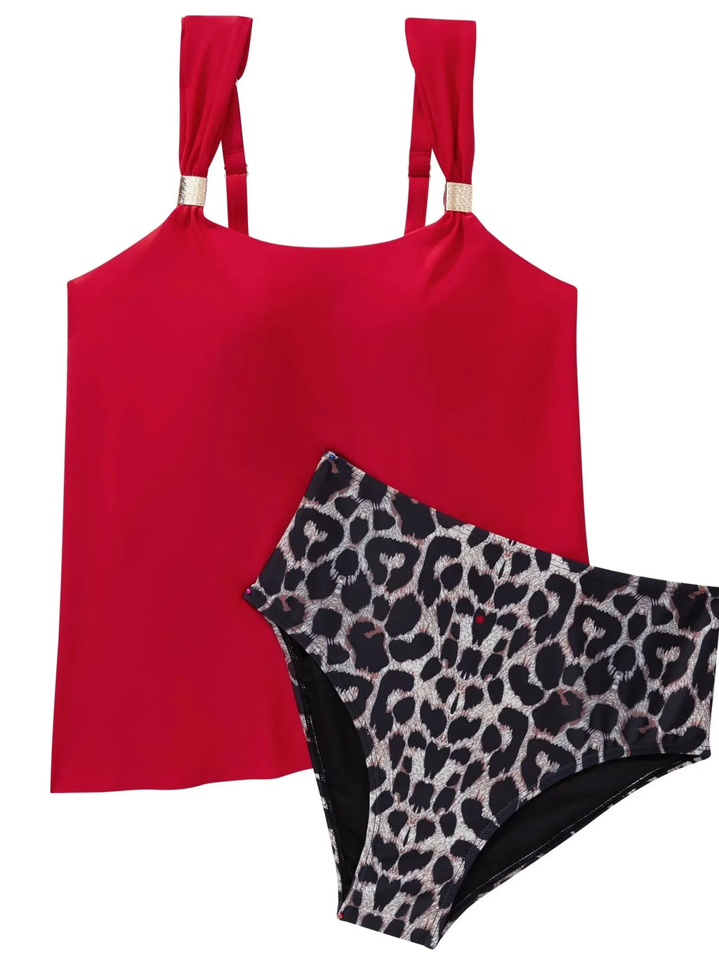 Ruffle High Waisted Tankini Swimsuit
